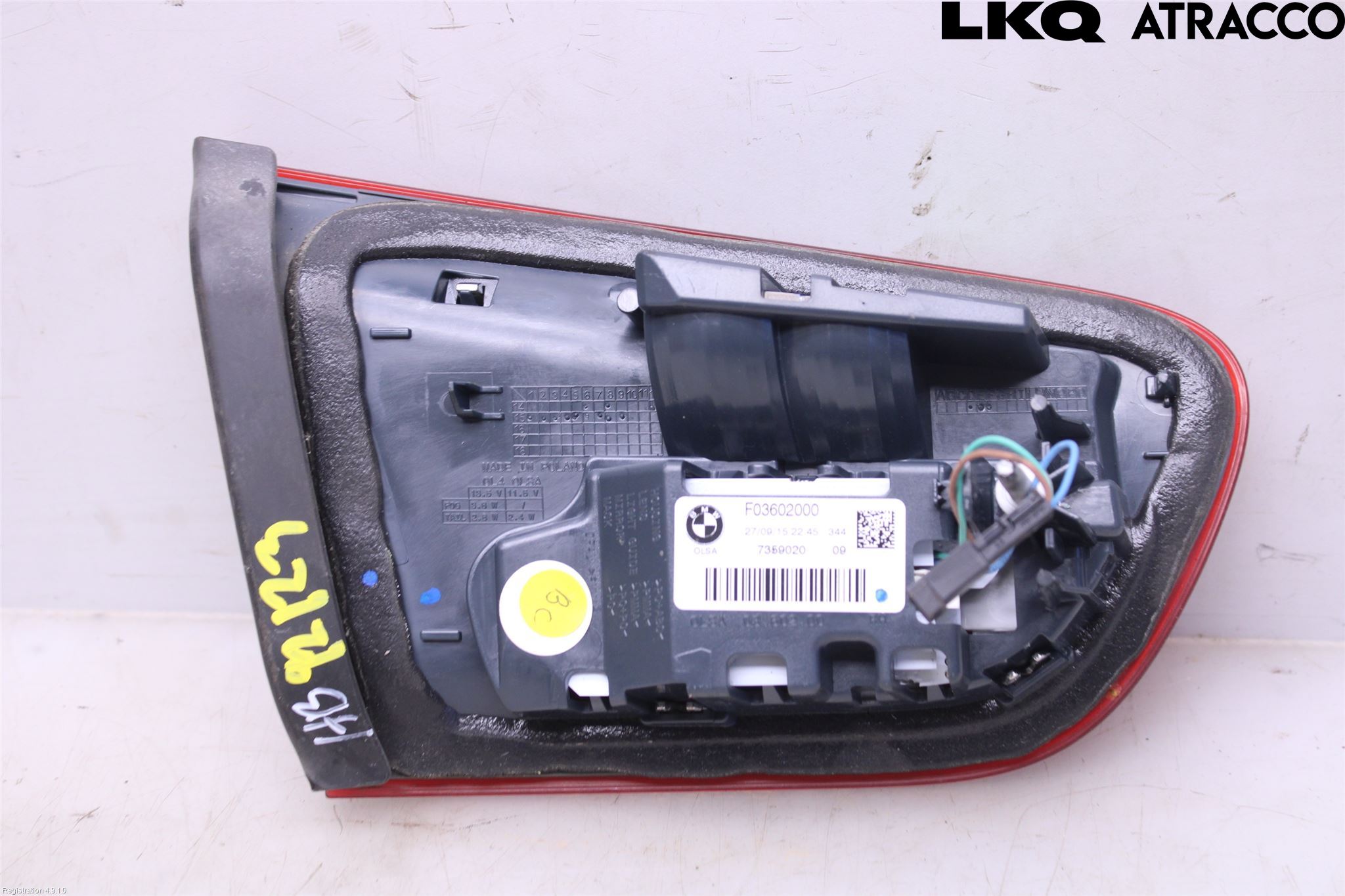 BMW 1 F20/F21 11-19 Bakljus Lucka Hö