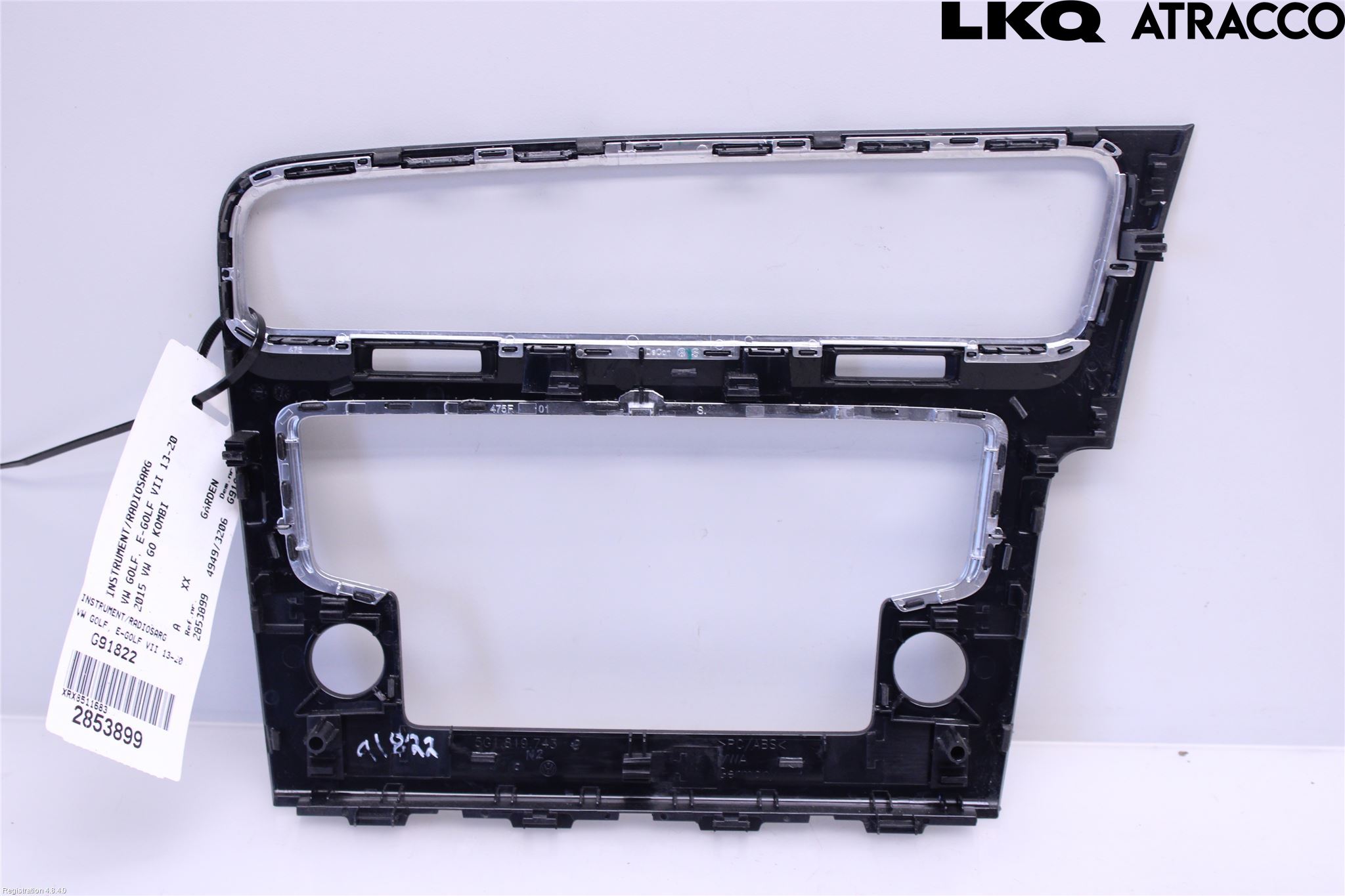 Volkswagen VW GOLF / E-GOLF VII 13-20 Instrument-Radio Sarg