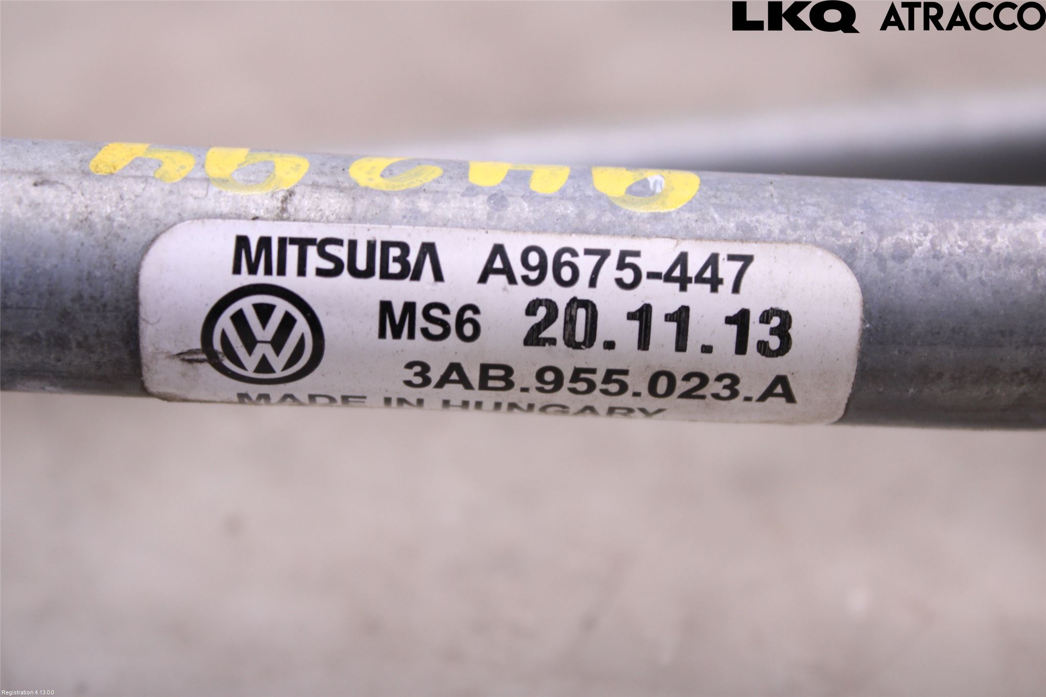 Volkswagen VW PASSAT 11-14 Torkarmekanism Vindruta