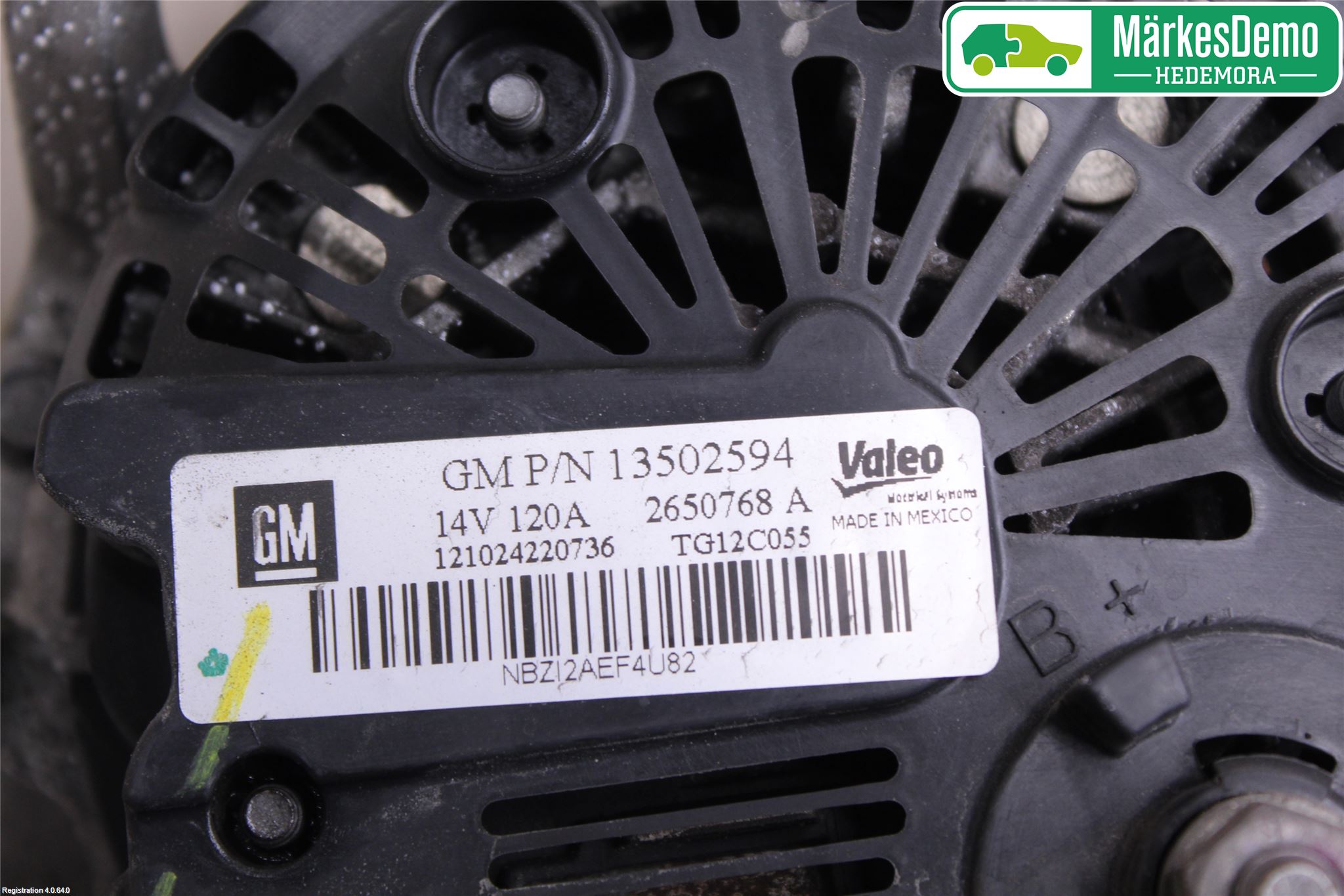 Opel ASTRA J 10-15 Generator
