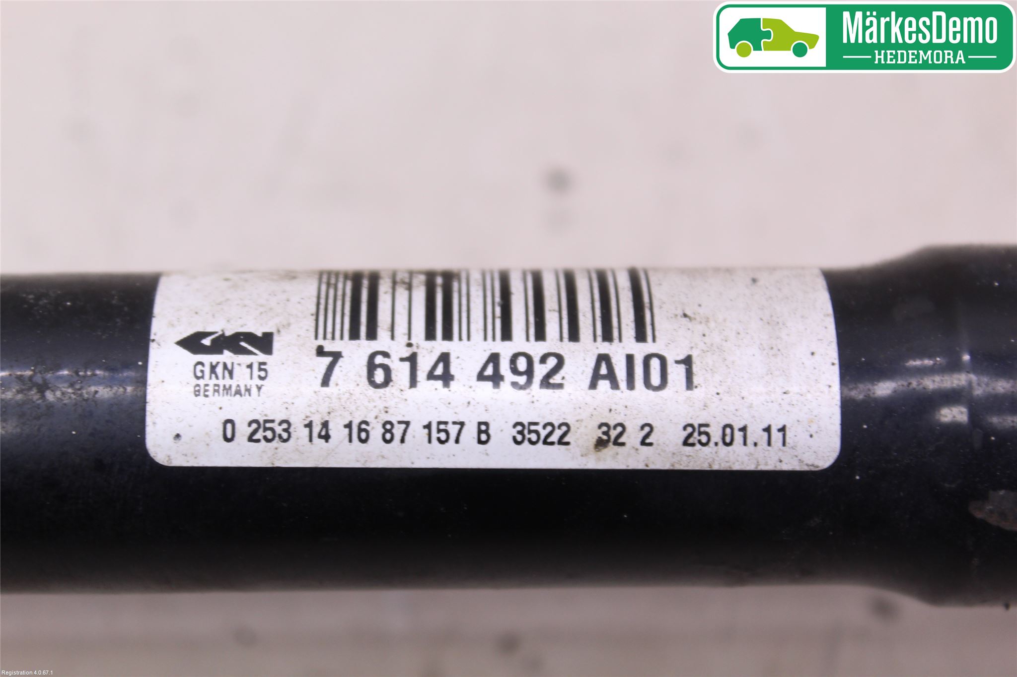 BMW X3 F25 10-17 Drivaxel Bak Höger