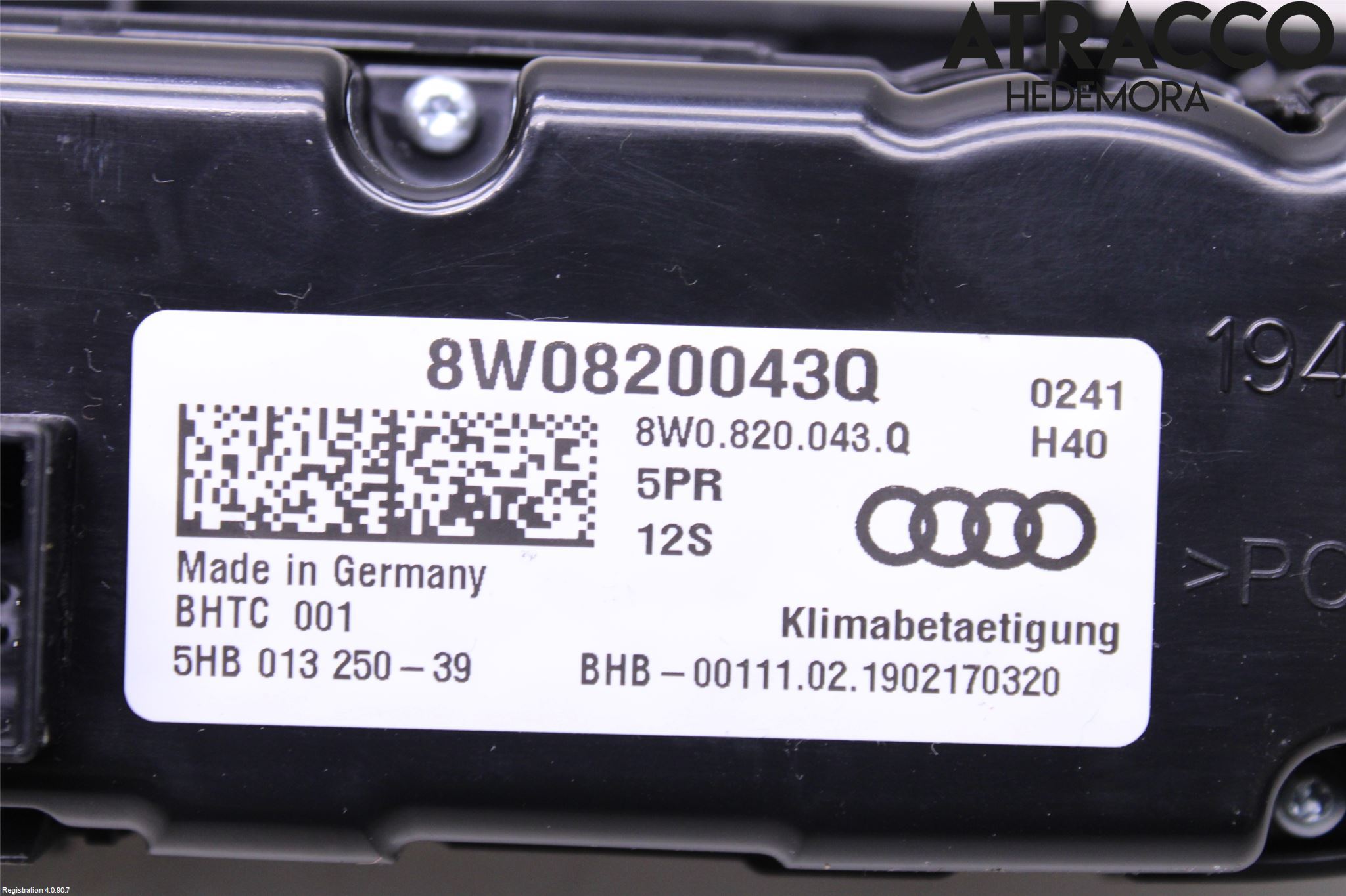 Audi A4/S4 B9 20- Ac Styrenhet Ac Manöveren