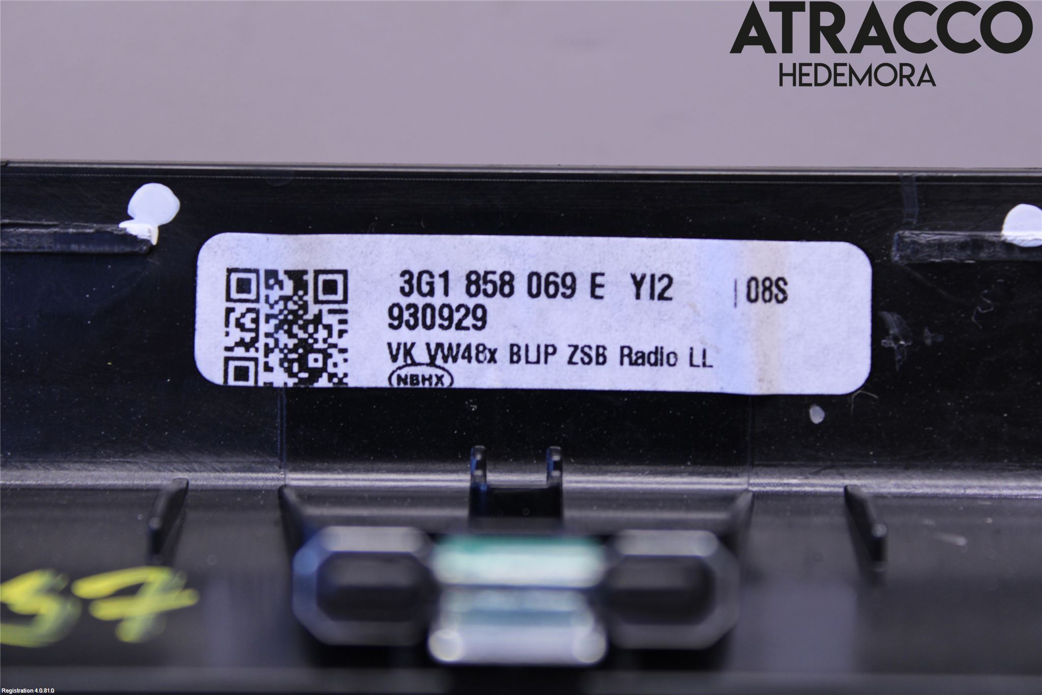 Volkswagen VW PASSAT 15-19 Instrument-Radio Sarg