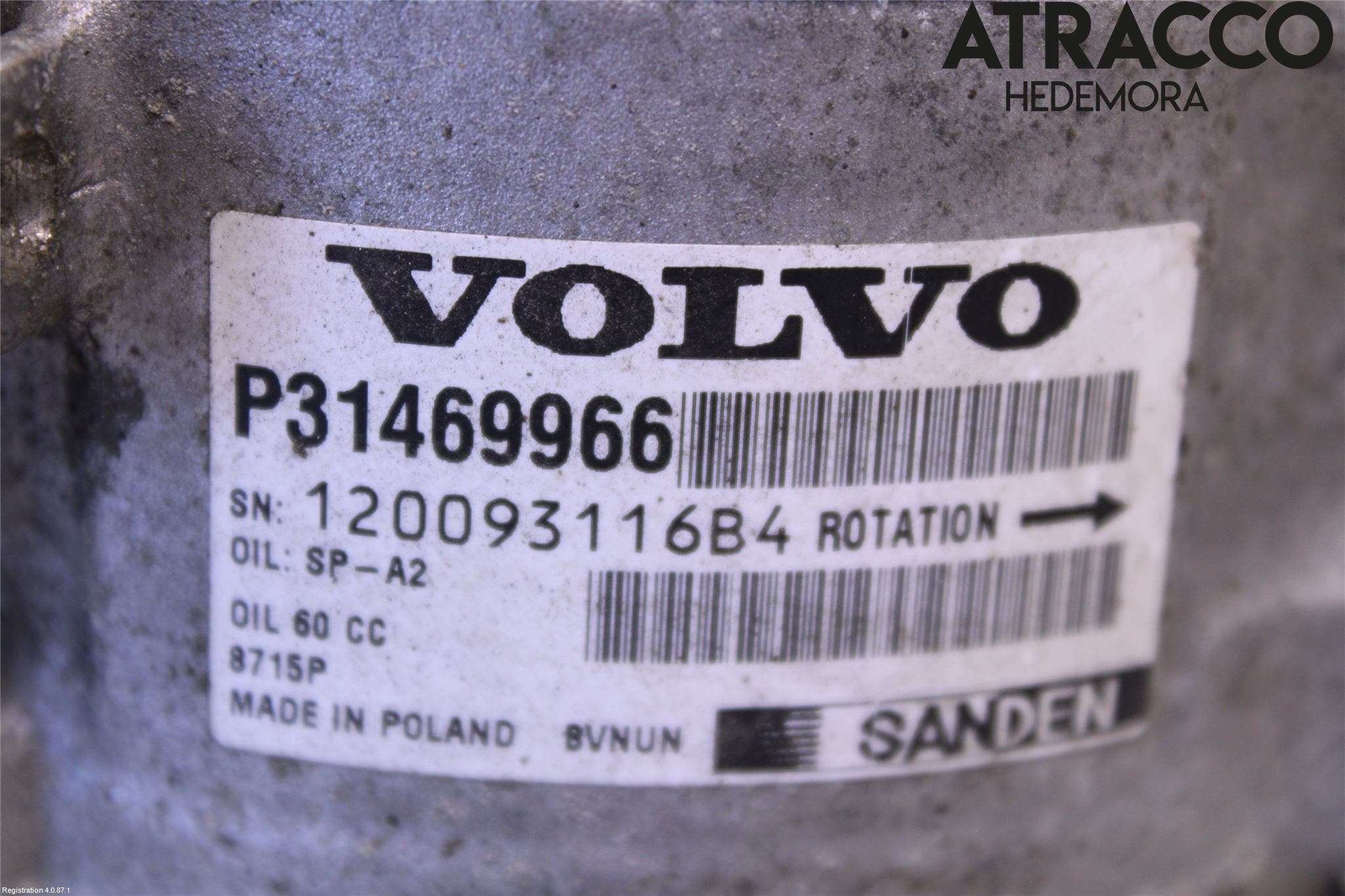 Volvo V90 17->> Ac Kompressor