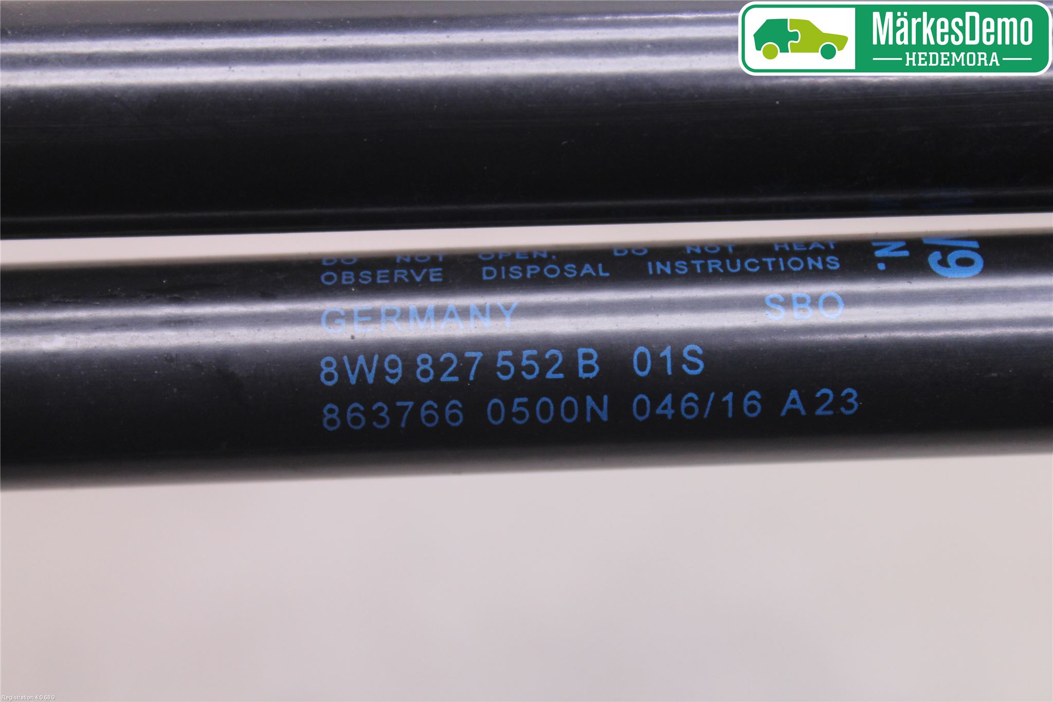 Audi A4/S4 B9 16-19 Gasfjäder Baklucka