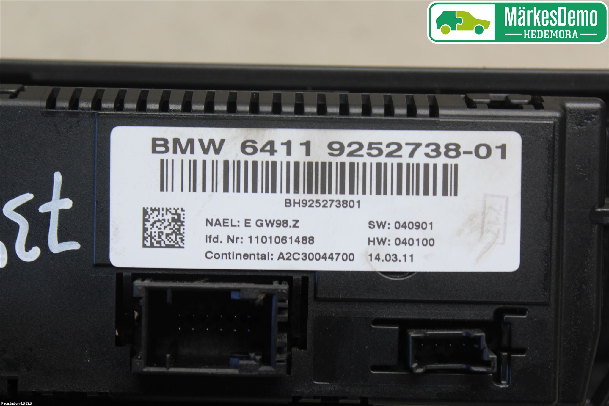 BMW X3 F25 10-17 Ac Styrenhet Ac Manöveren