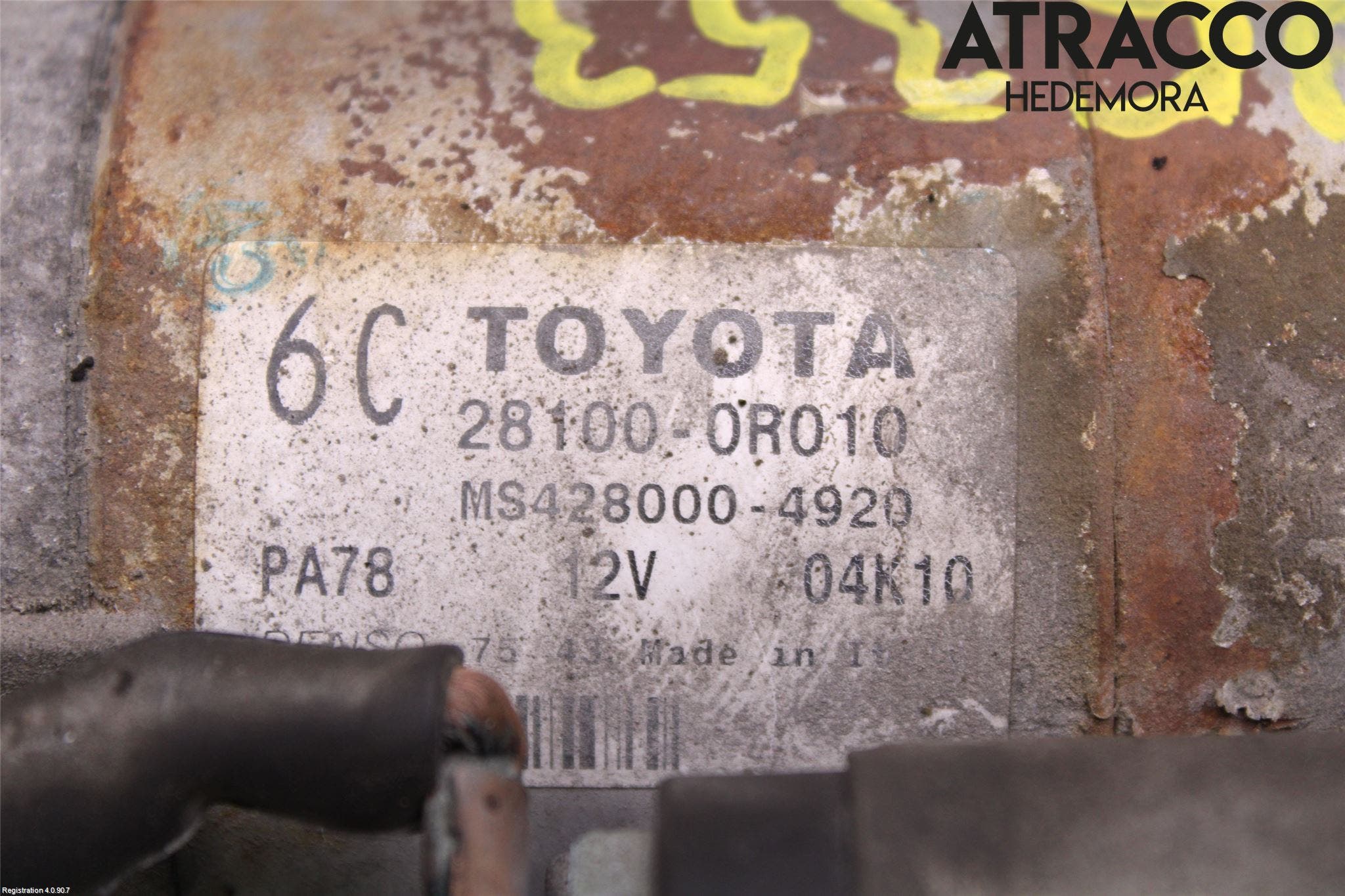 Toyota AVENSIS 07-08 Startmotor Diesel