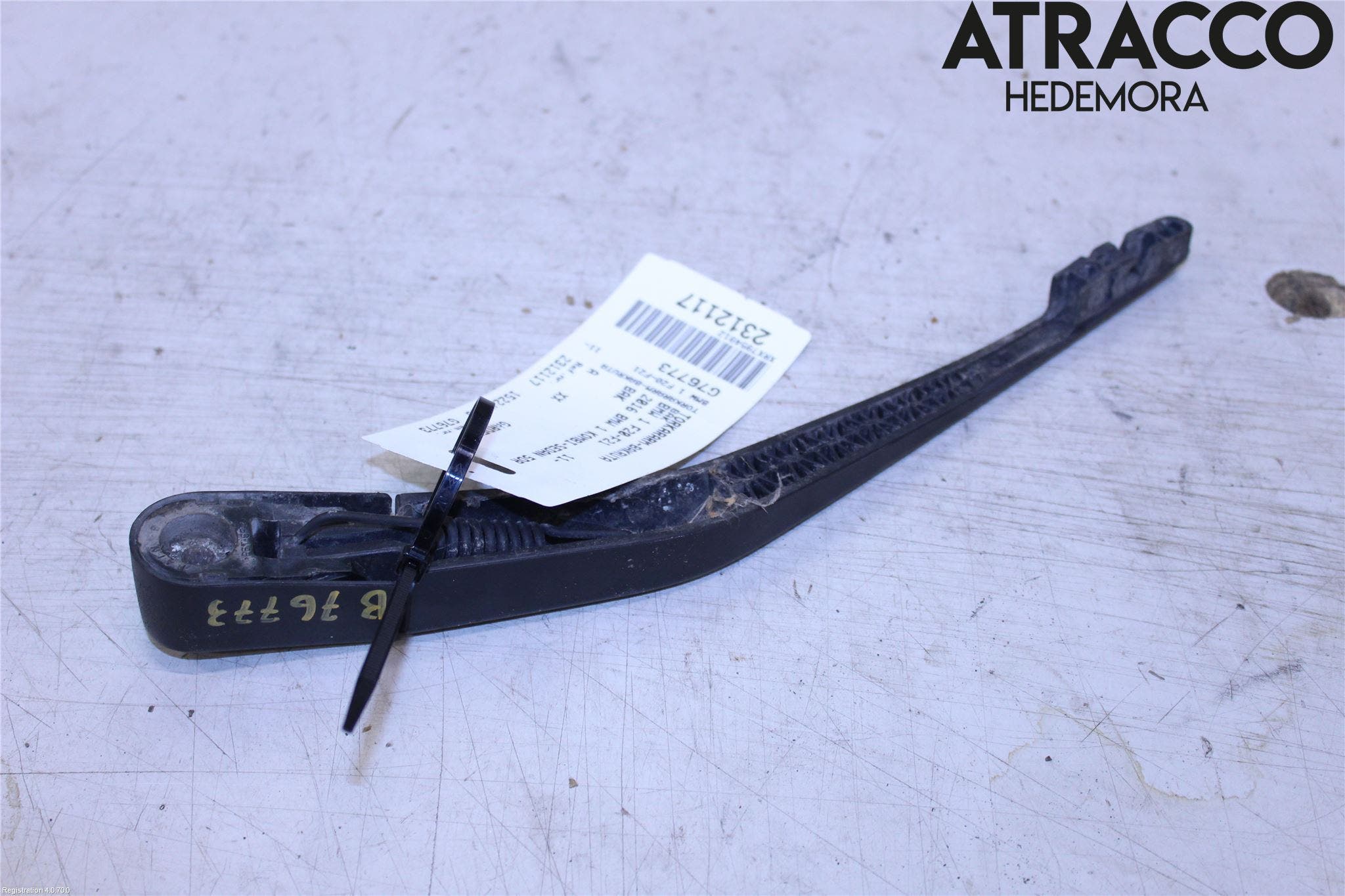 BMW 1 F20/F21 11-19 Torkararm-Bakruta