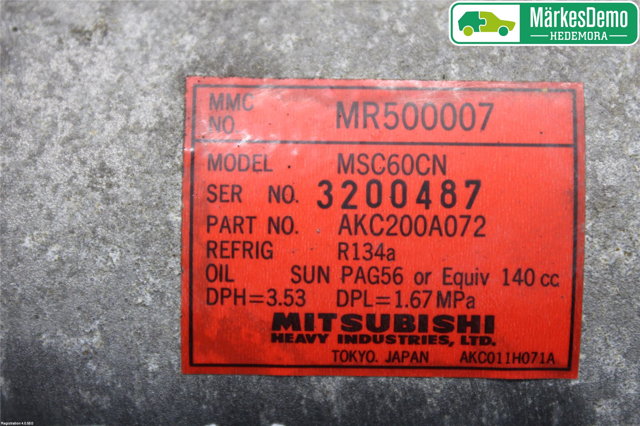 Mitsubishi CARISMA 00-04 Ac Kompressor