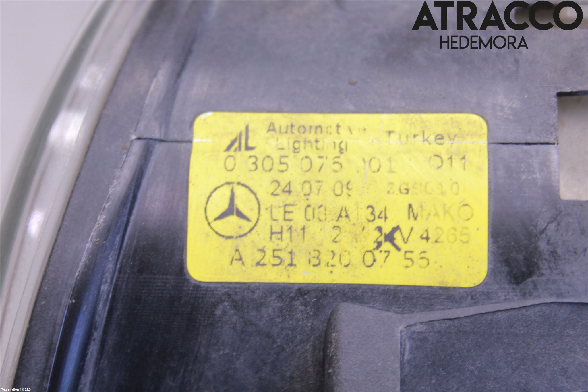Mercedes-Benz MB GLK-KLASS (X204) 08-16 Dimljus-Varselljus Fram