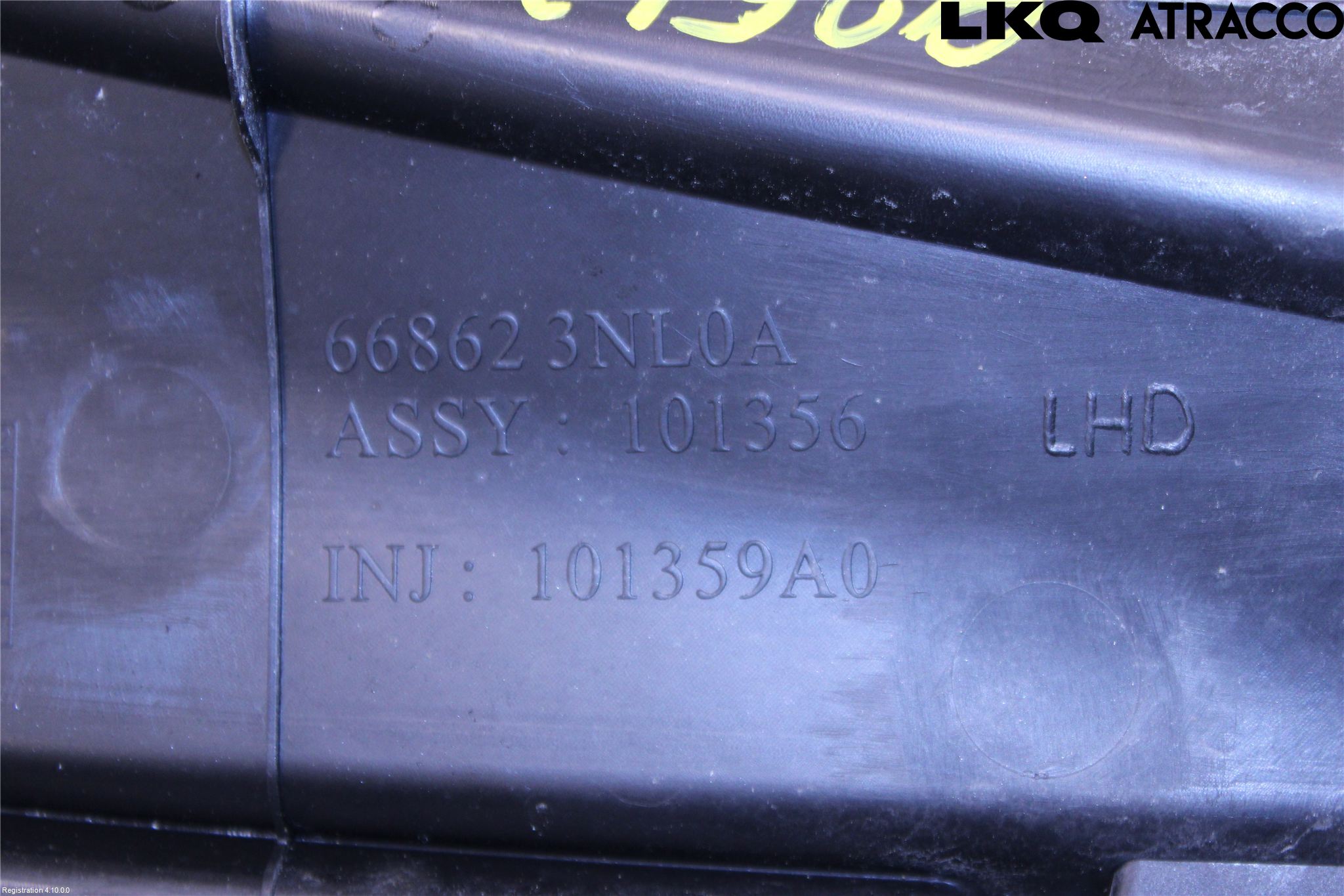 Nissan LEAF 11-17 Torpedplåt-Torpedplast