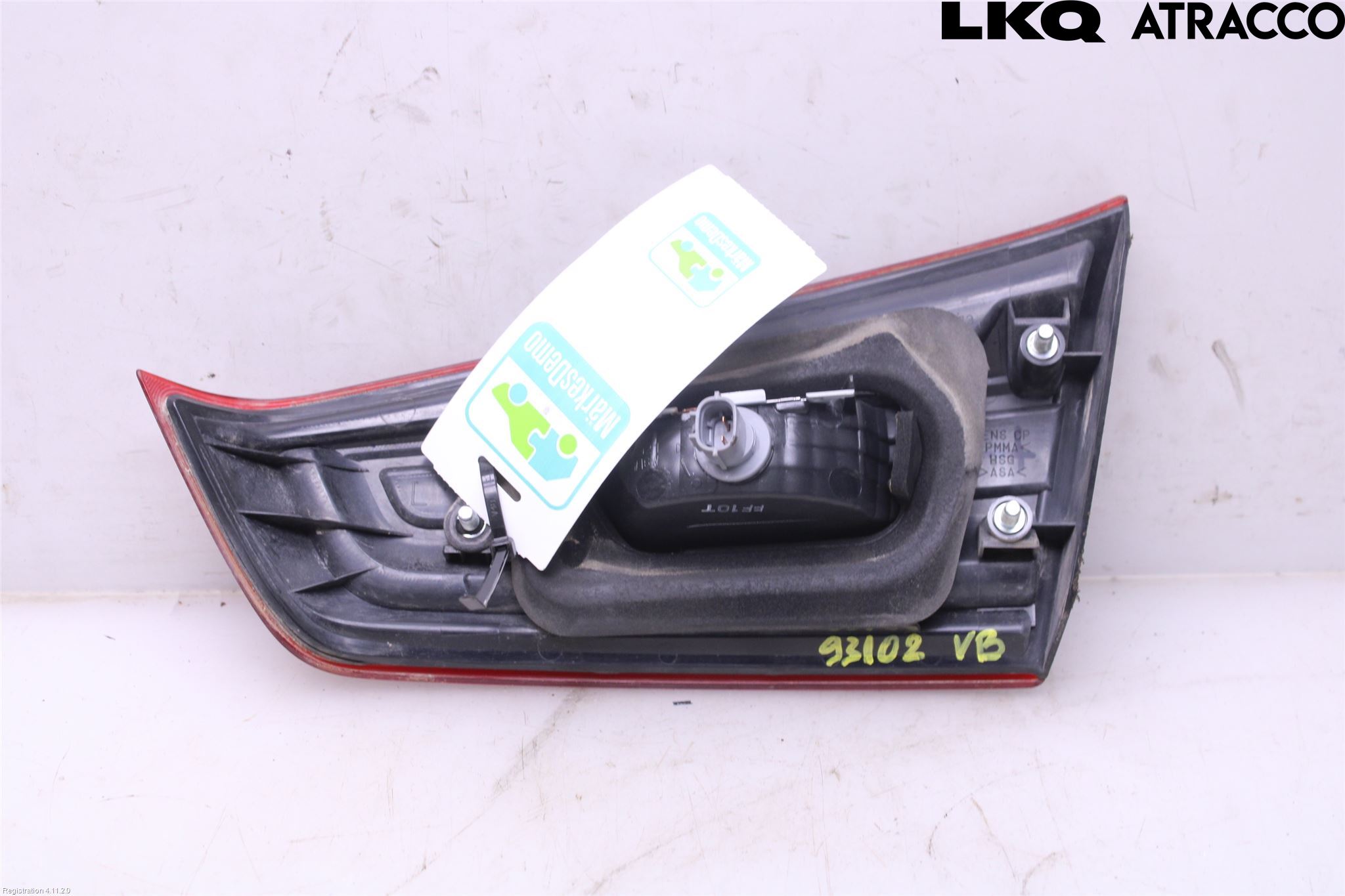 Mitsubishi ASX 10-22 Bakljus Lucka Vä