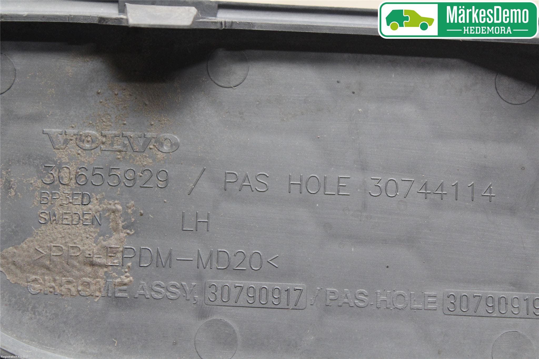 Volvo S80 07-13 Dimljussarg Fram