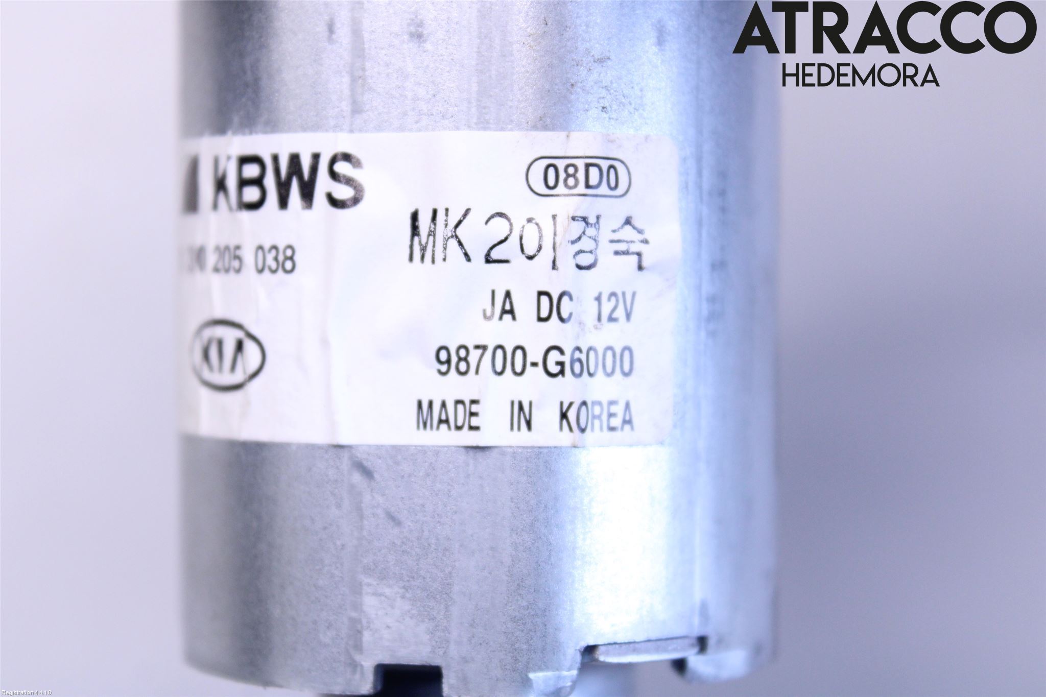 Kia PICANTO 17- Torkarmotor Baklucka