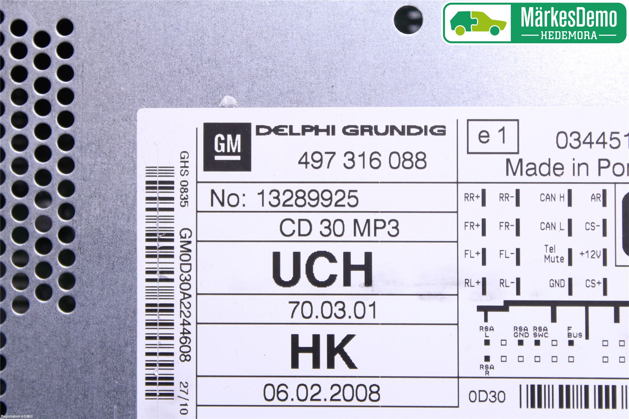 Opel CORSA D 07-14 Cd Radio - Multimediapanel