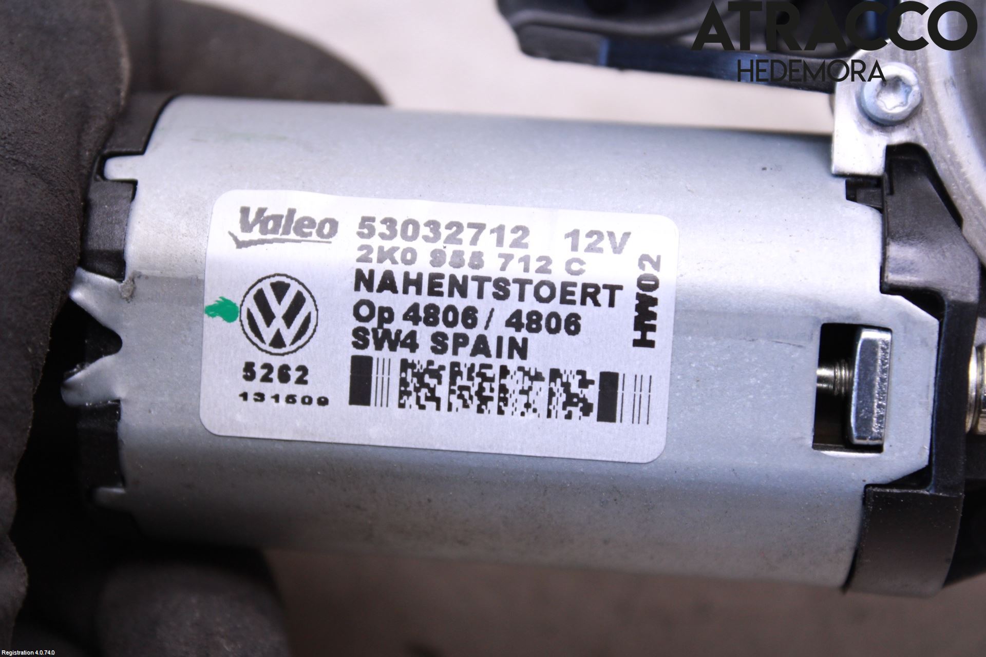 Volkswagen VW CADDY 11-15 Torkarmotor Baklucka