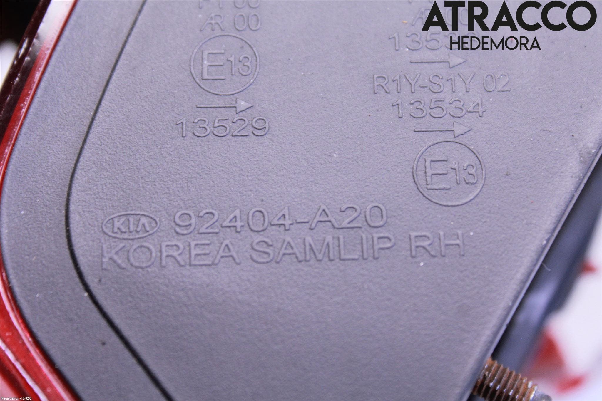 Kia CEED 12-18 Bakljus Lucka Hö