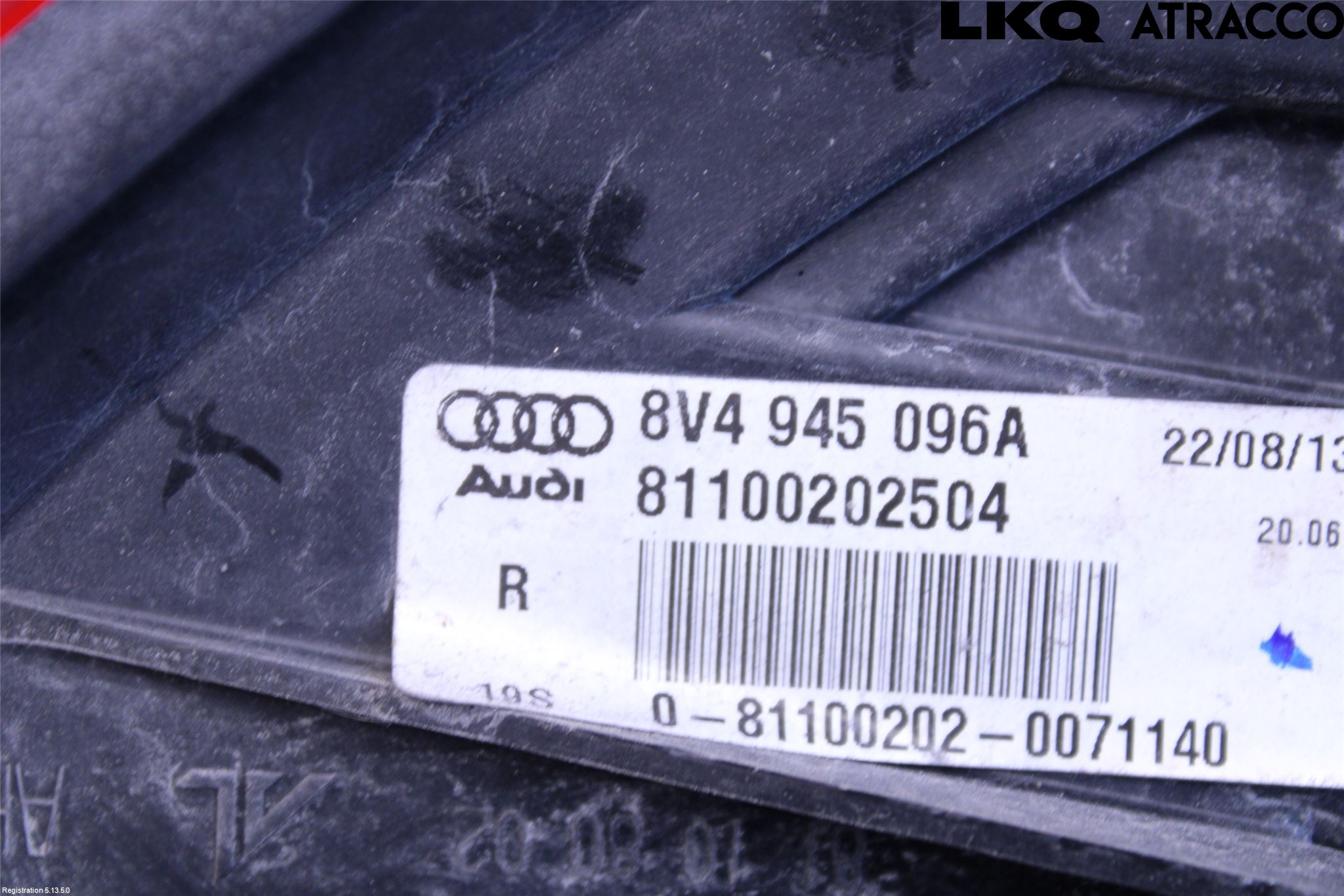 Audi A3/S3 8V 13-20 Bakljus Höger