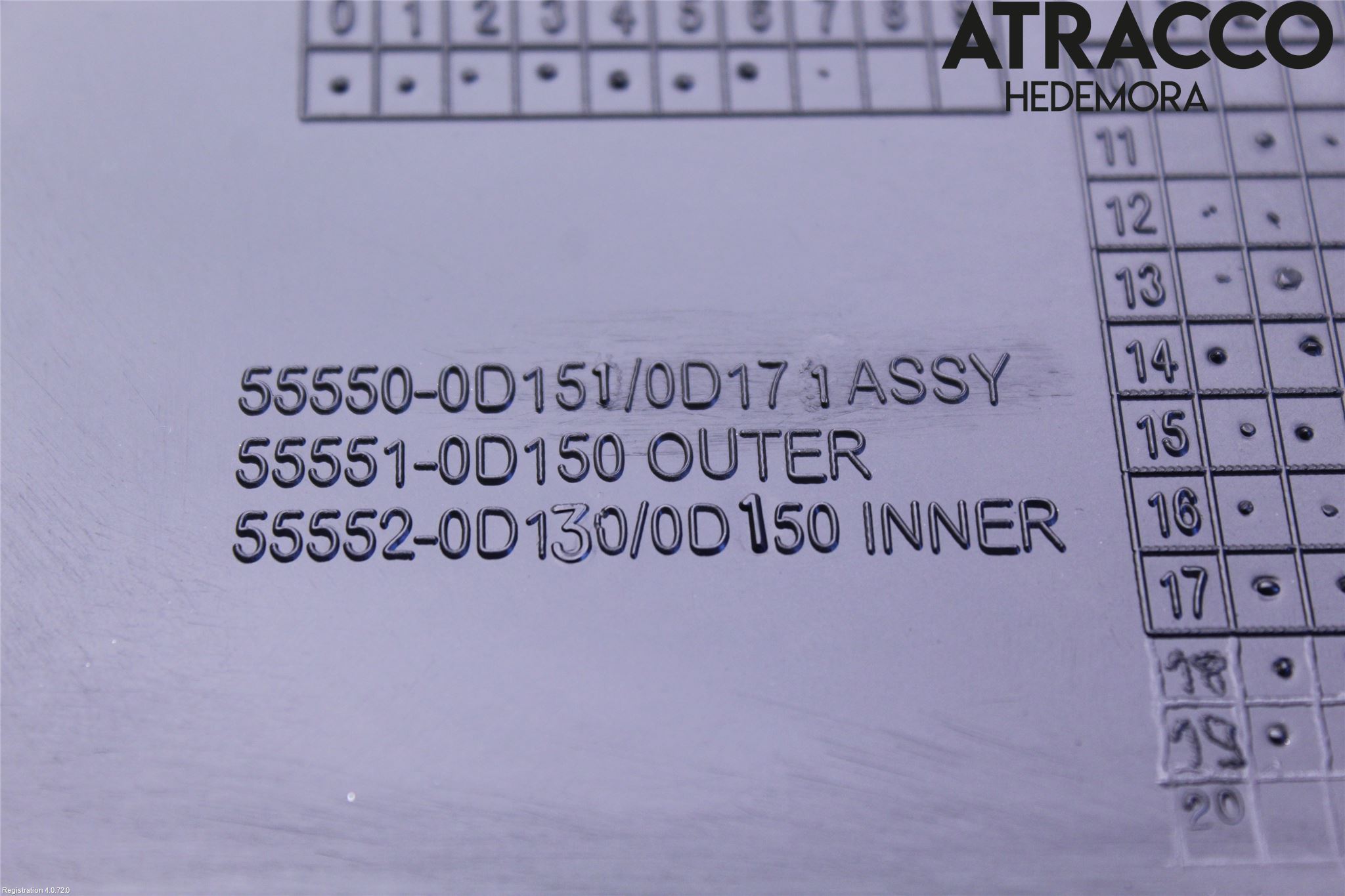 Toyota YARIS XP130 15-20 Handskfack