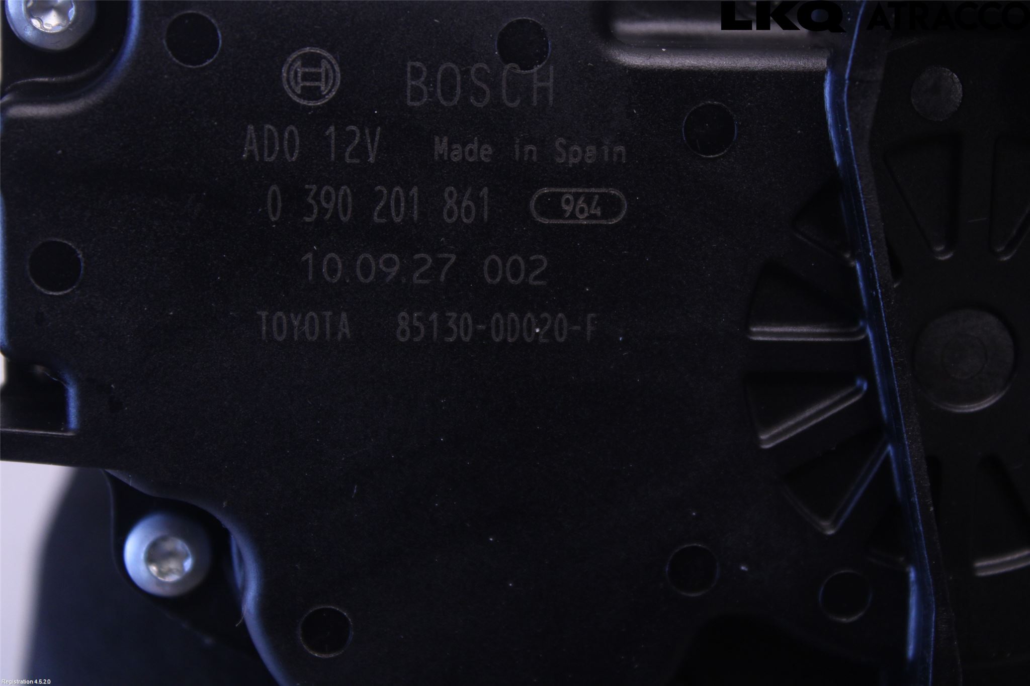 Toyota YARIS XP90 06-11 Torkarmotor Baklucka