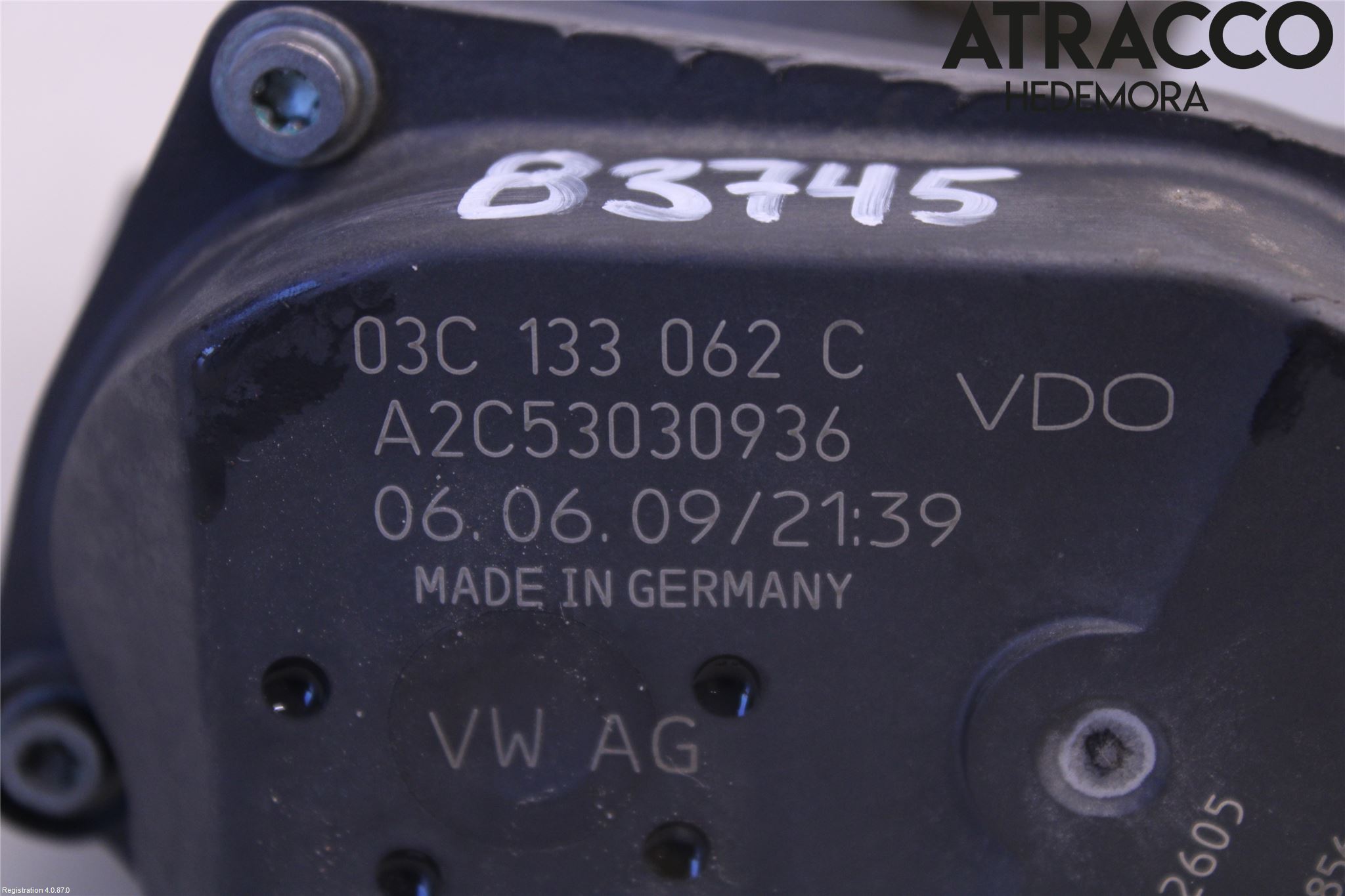 Volkswagen VW GOLF VI 09-13 Injspjällhus