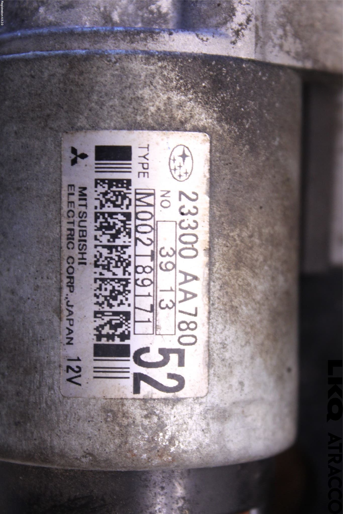 Subaru OUTBACK 10-15 Startmotor Diesel