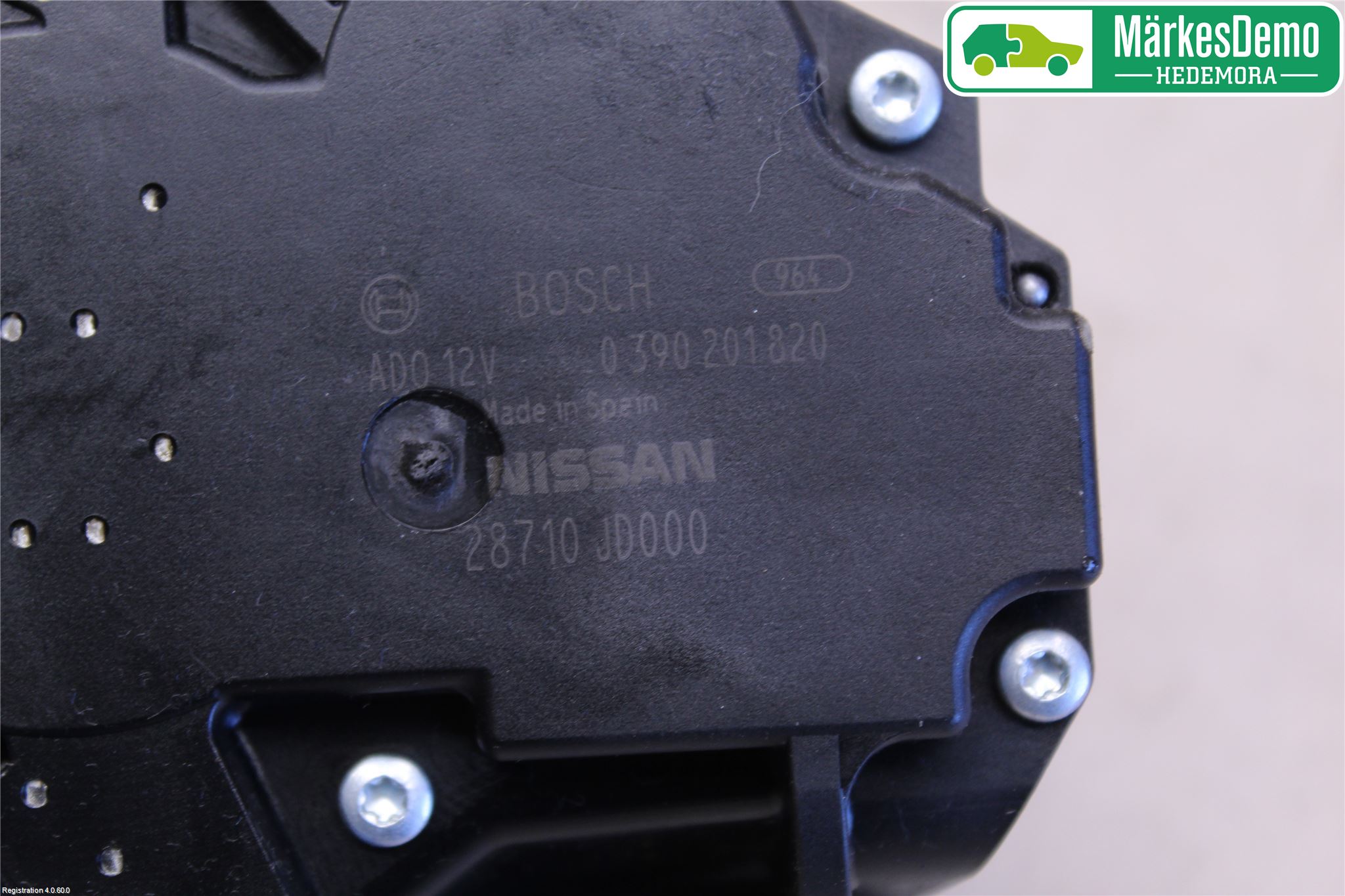 Nissan QASHQAI 10-14 Torkarmotor Baklucka