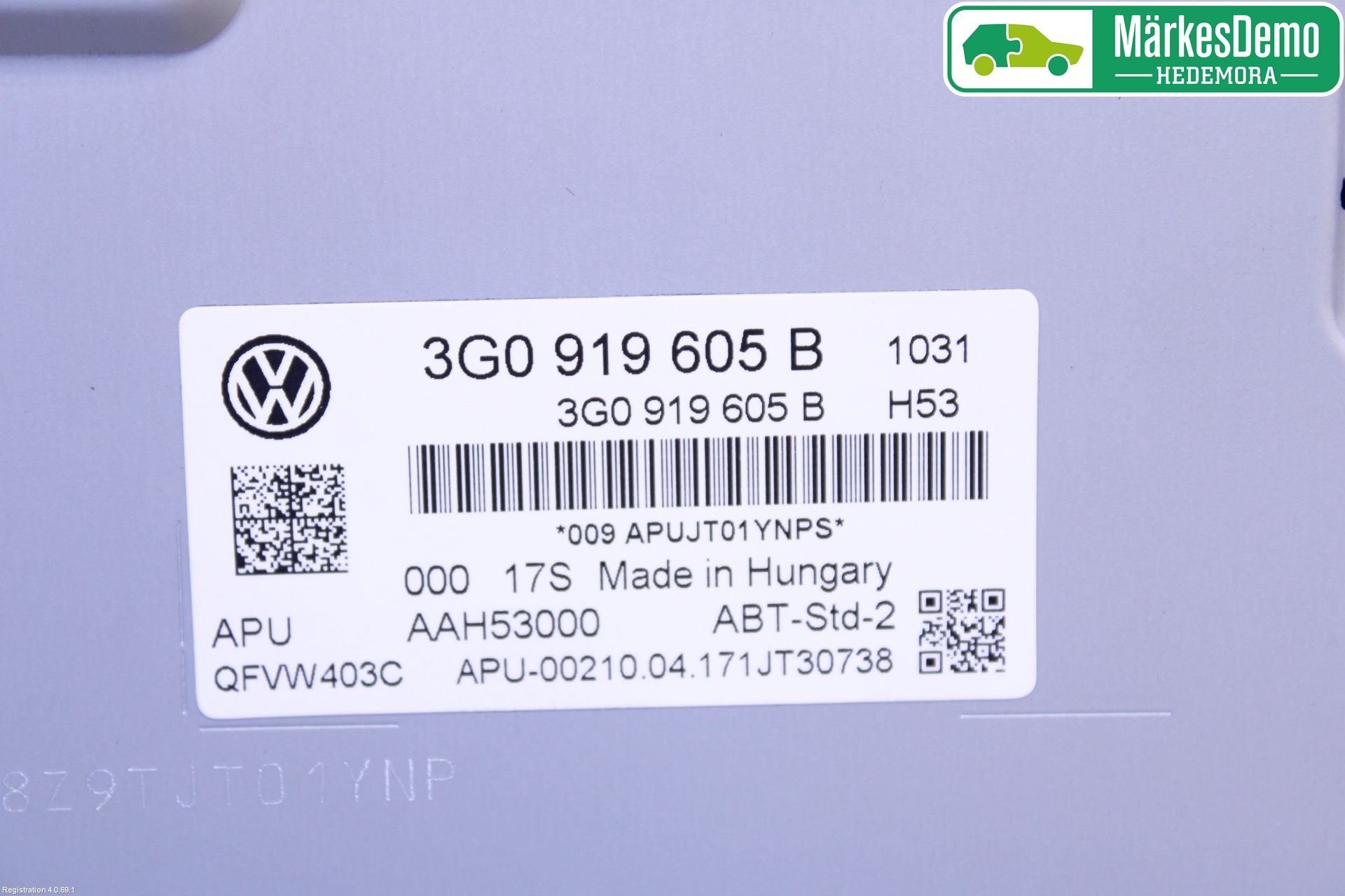 Volkswagen VW PASSAT 15-19 Multifunktionsdisplay