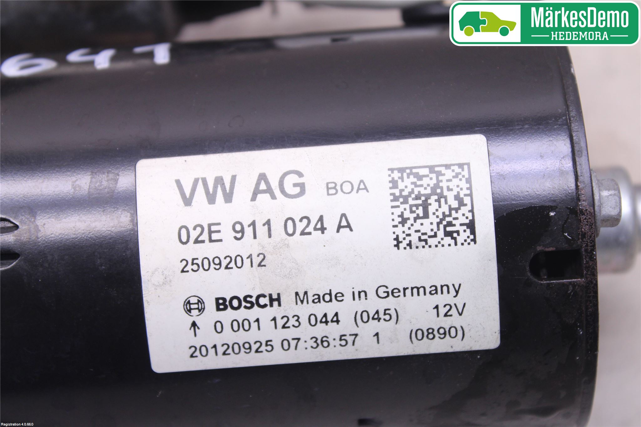 Volkswagen VW TOURAN 10-15 Startmotor Diesel