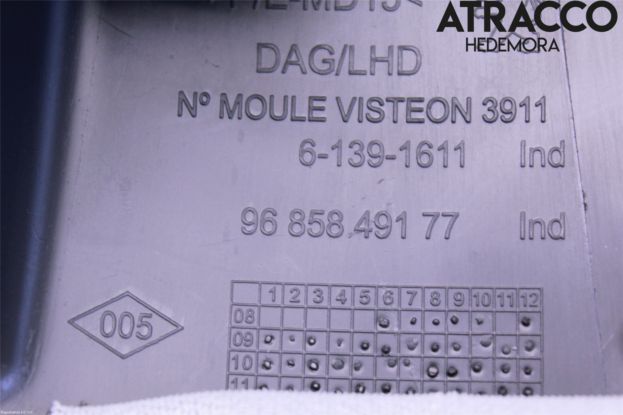 Peugeot 3008 09-16 Rattkåpa-Kåpor