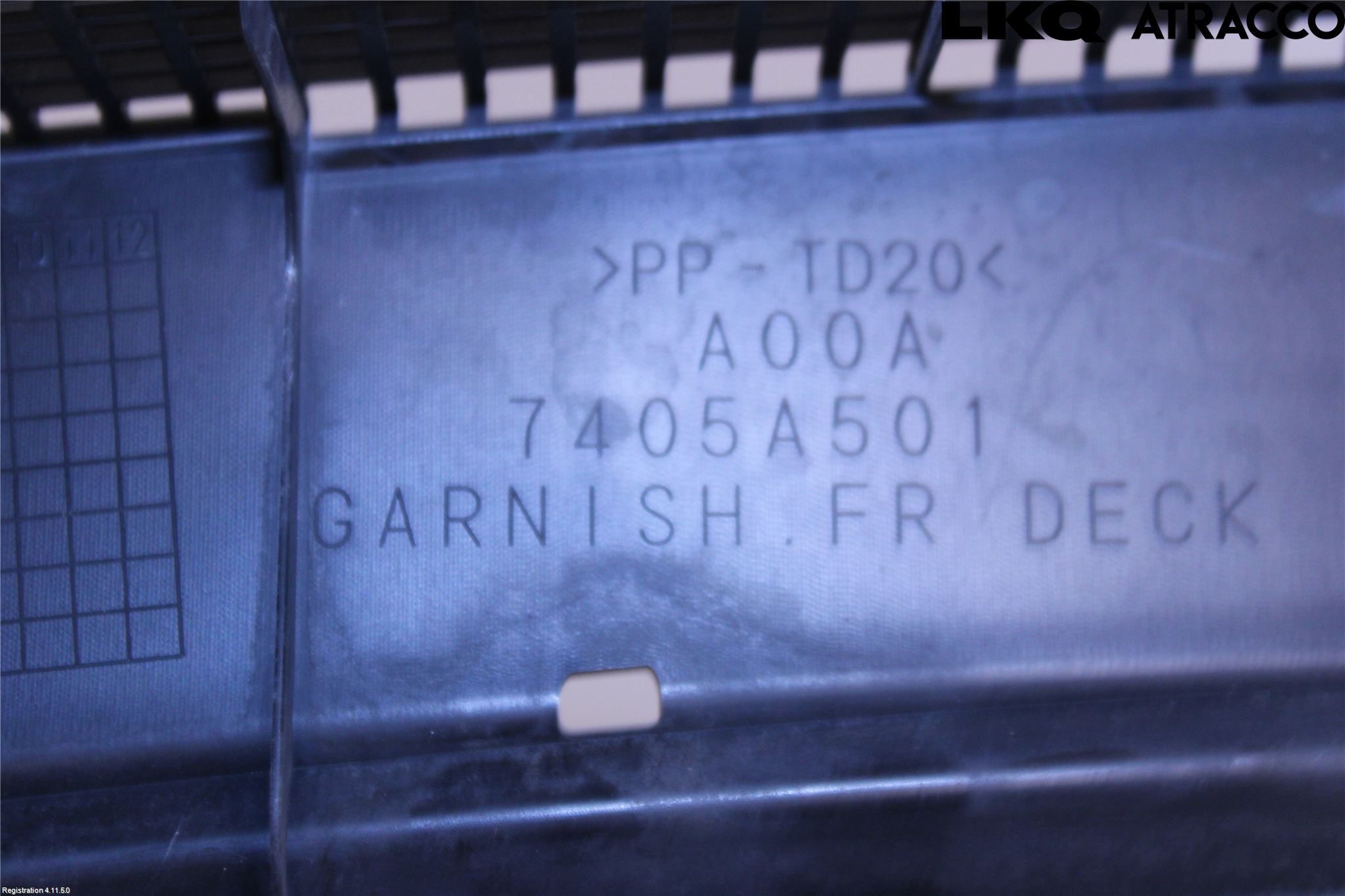 Mitsubishi SPACE STAR 13- Torpedplåt-Torpedplast