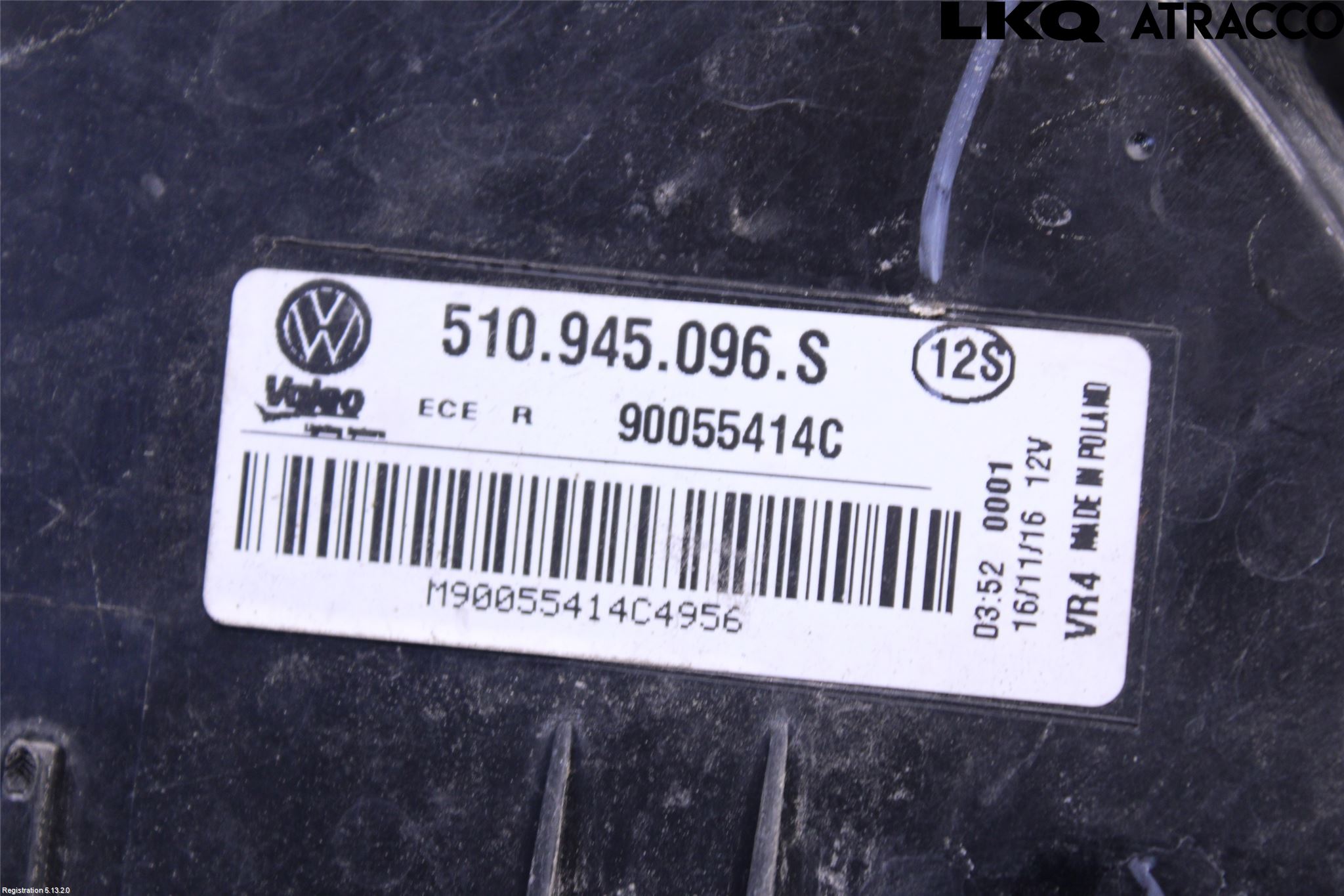 Volkswagen VW GOLF SPORTSVAN 15-20 Bakljus Höger