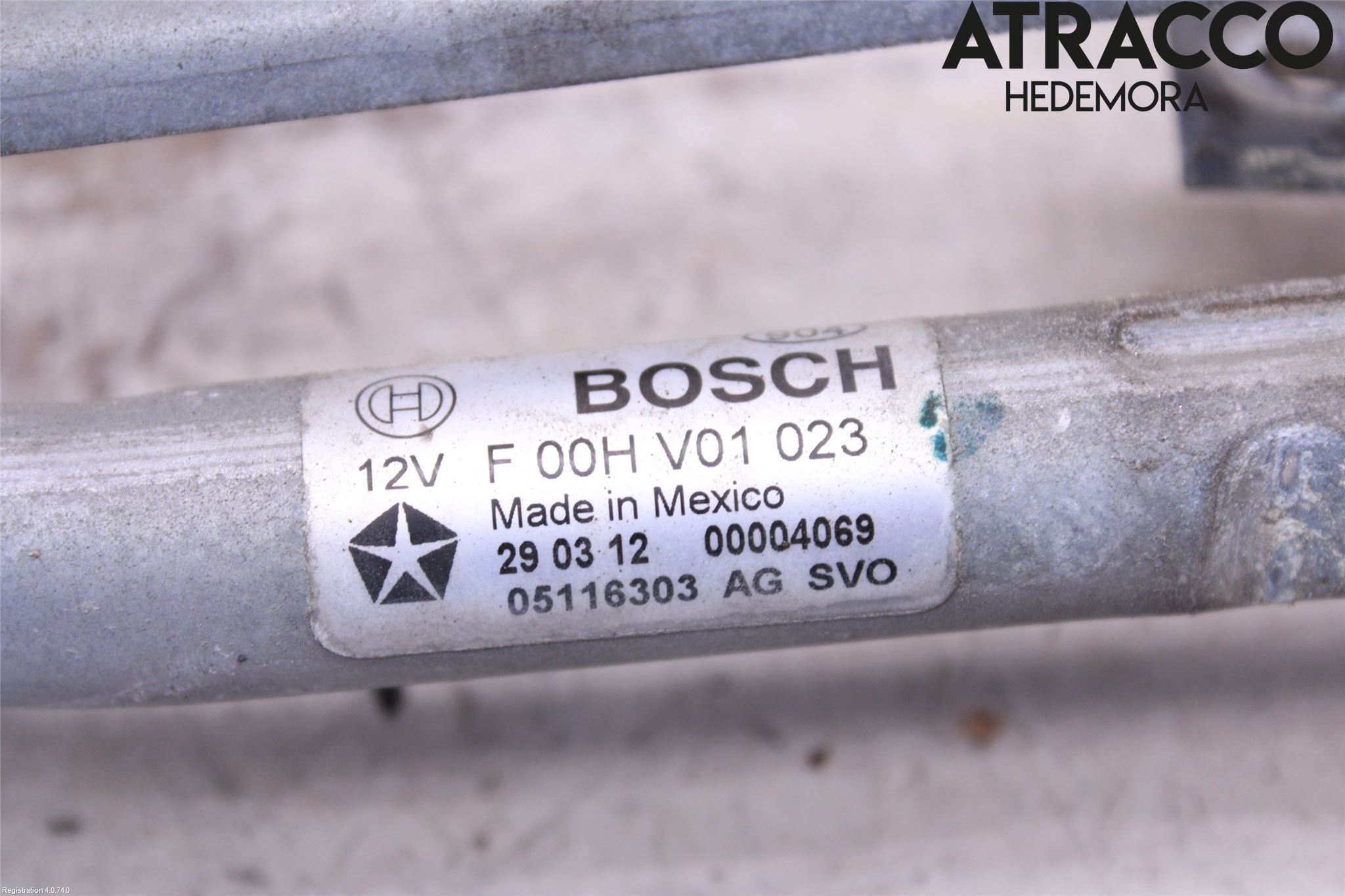 Fiat FREEMONT Torkarmekanism Vindruta