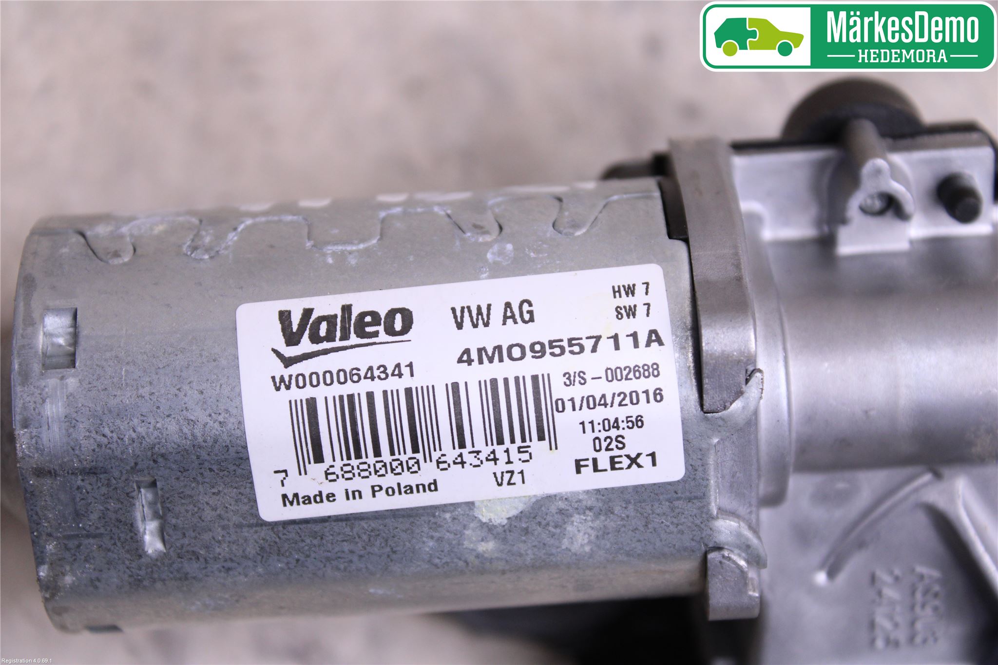 Audi A4/S4 B9 16-19 Torkarmotor Baklucka