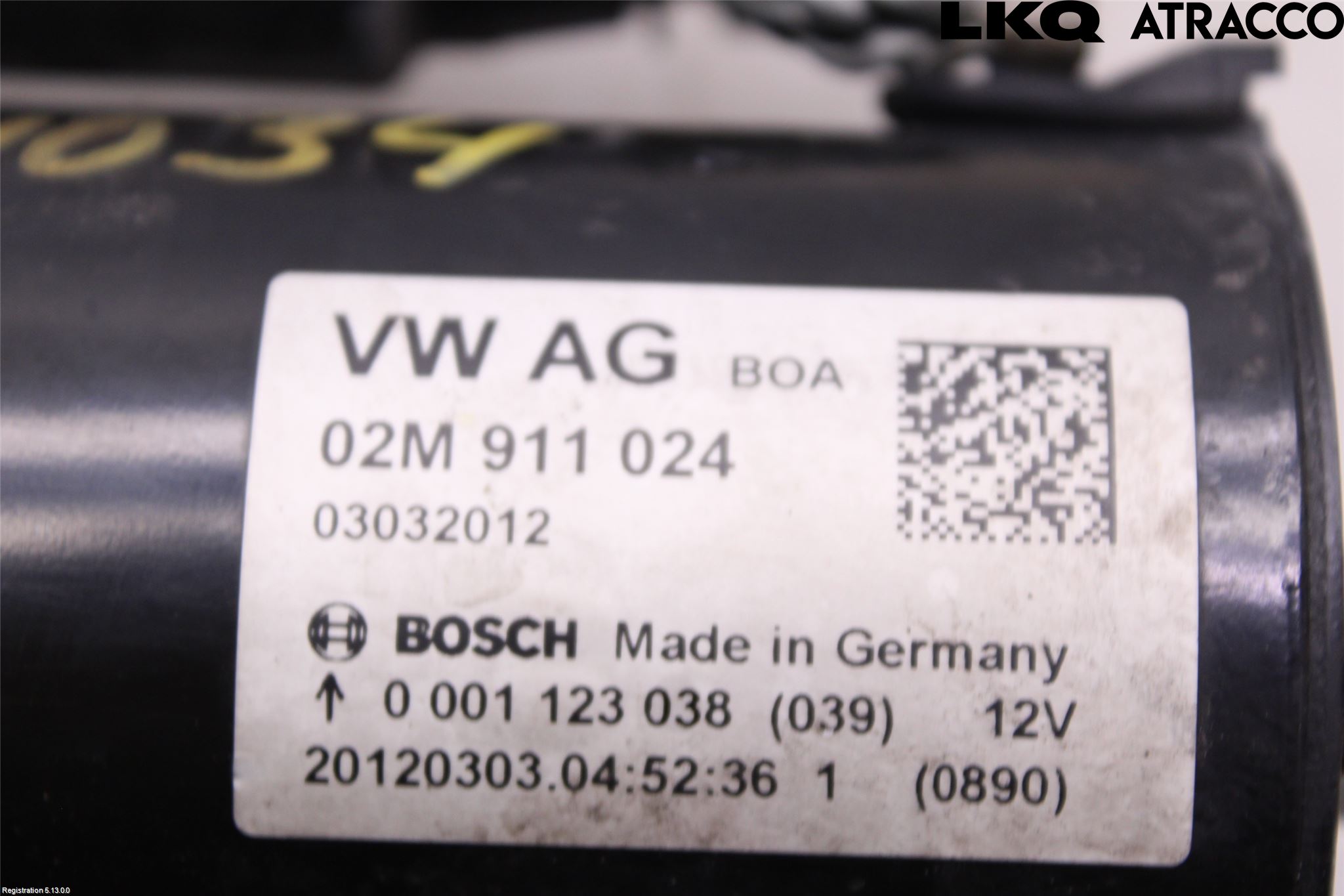 Volkswagen VW CADDY 11-15 Startmotor Diesel