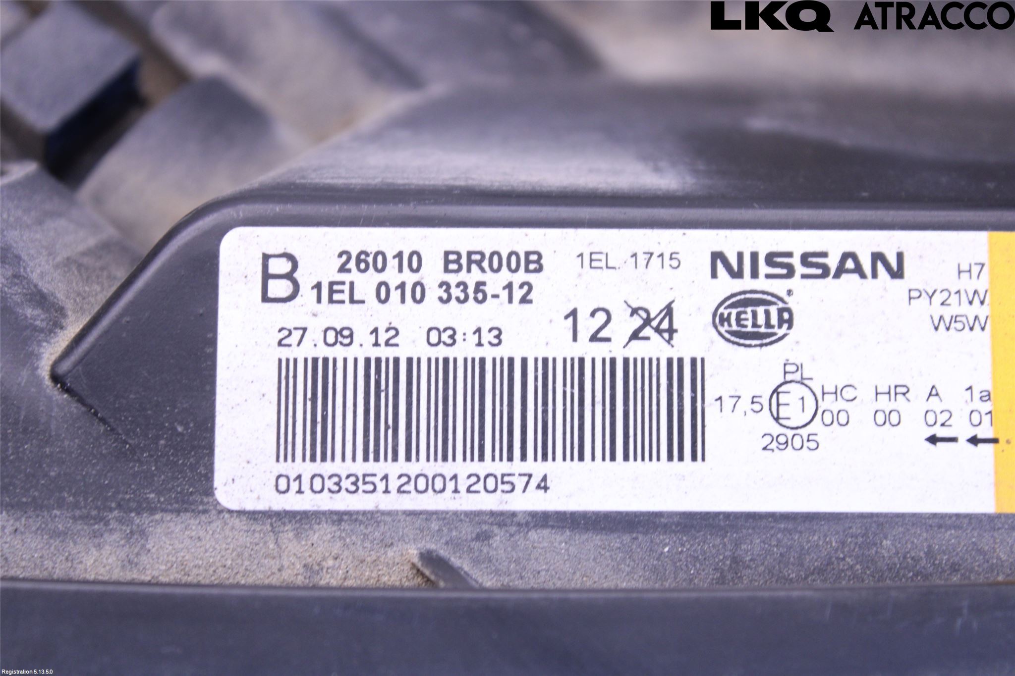 Nissan QASHQAI+2  10-14 Strålkastare Höger