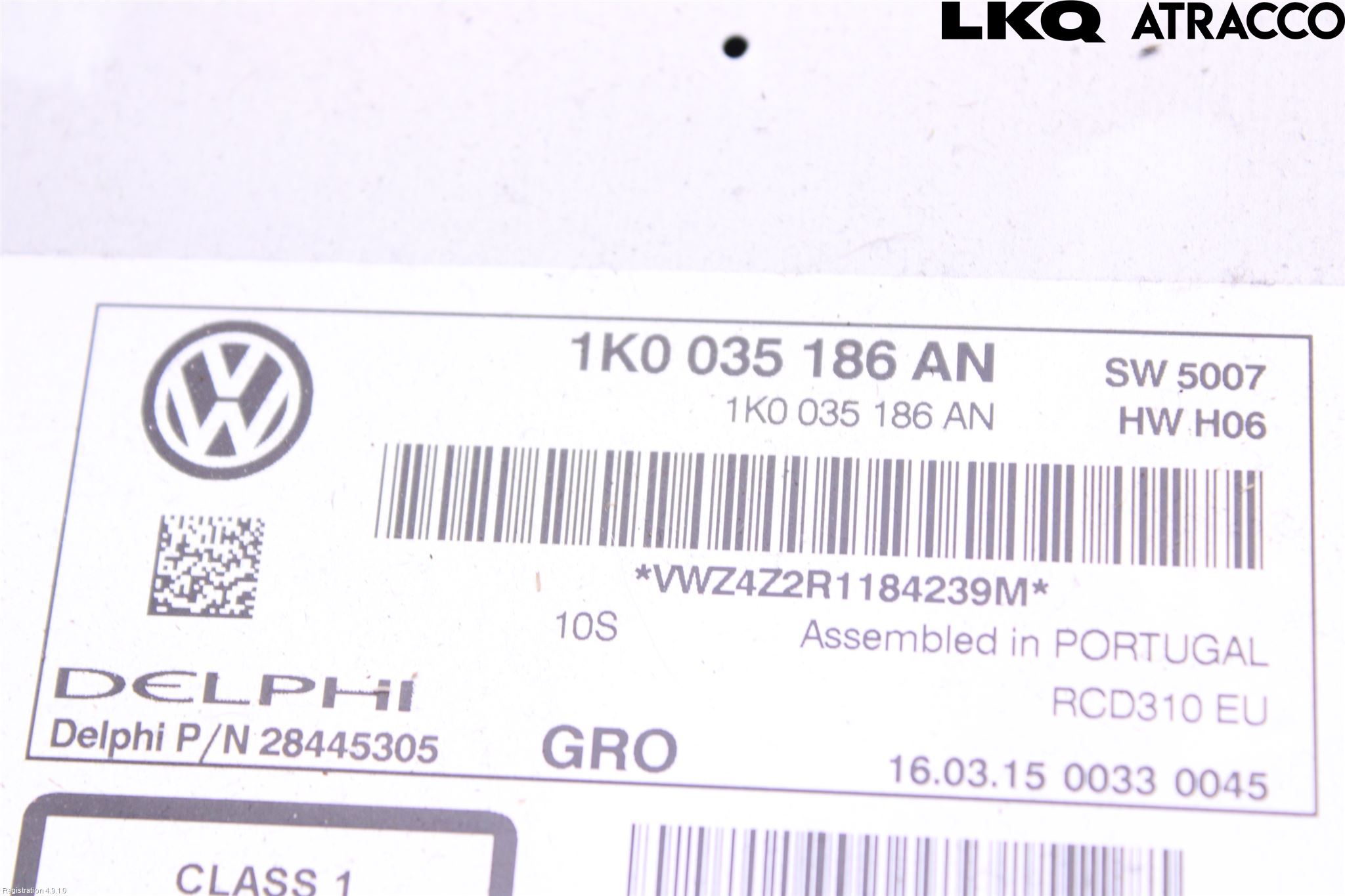 Volkswagen VW CADDY 11-15 Cd Radio - Multimediapanel