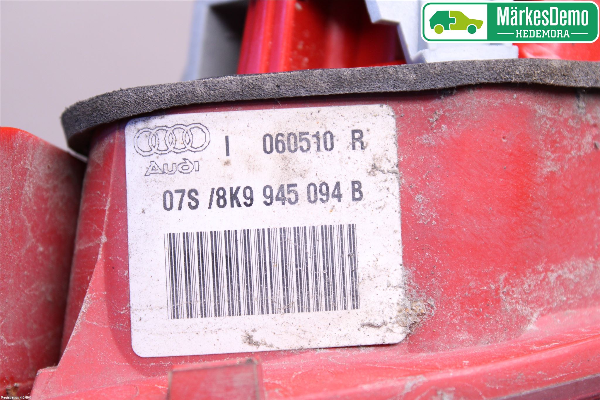 Audi A4/S4 08-11 Bakljus Lucka Hö