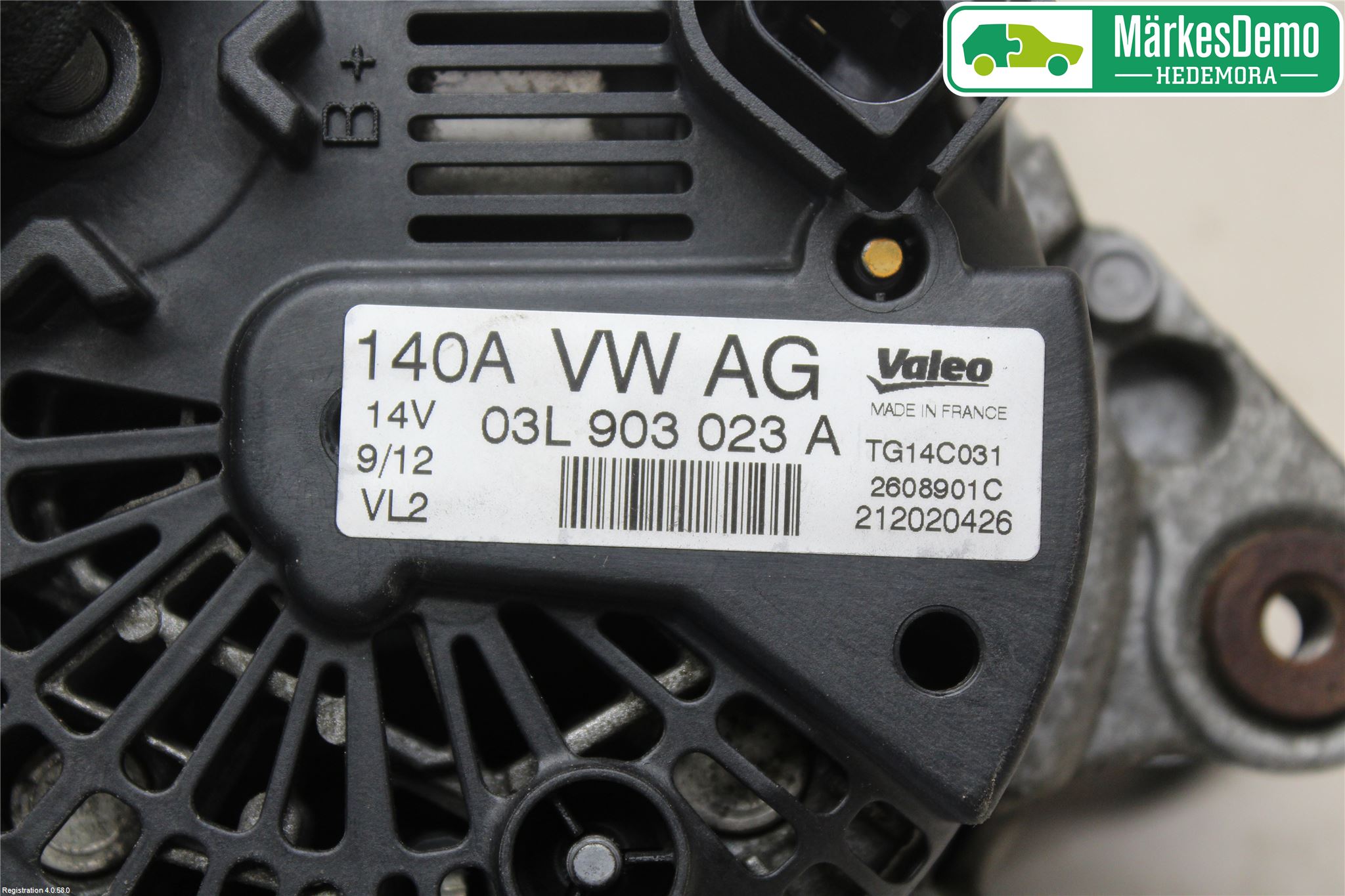 Volkswagen VW GOLF VI 09-13 Generator