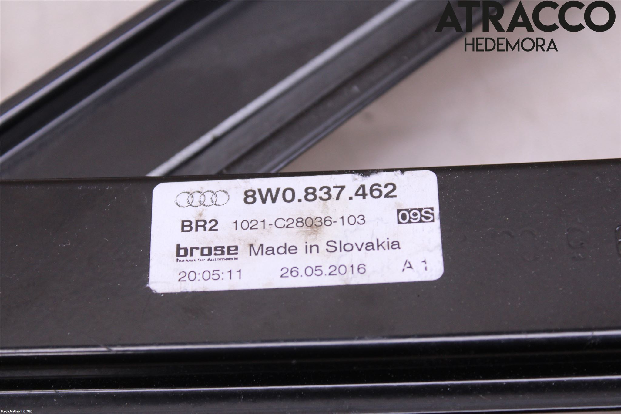 Audi A4/S4 B9 16-19 Fönsterhiss El Kompl