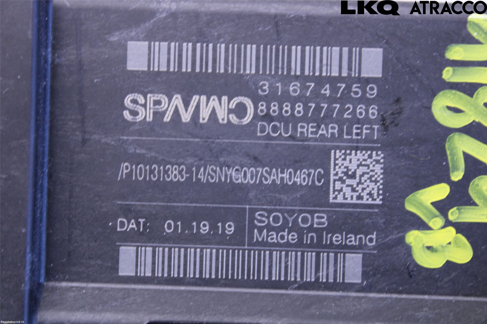 Volvo V60 19- Fönsterhissmotor