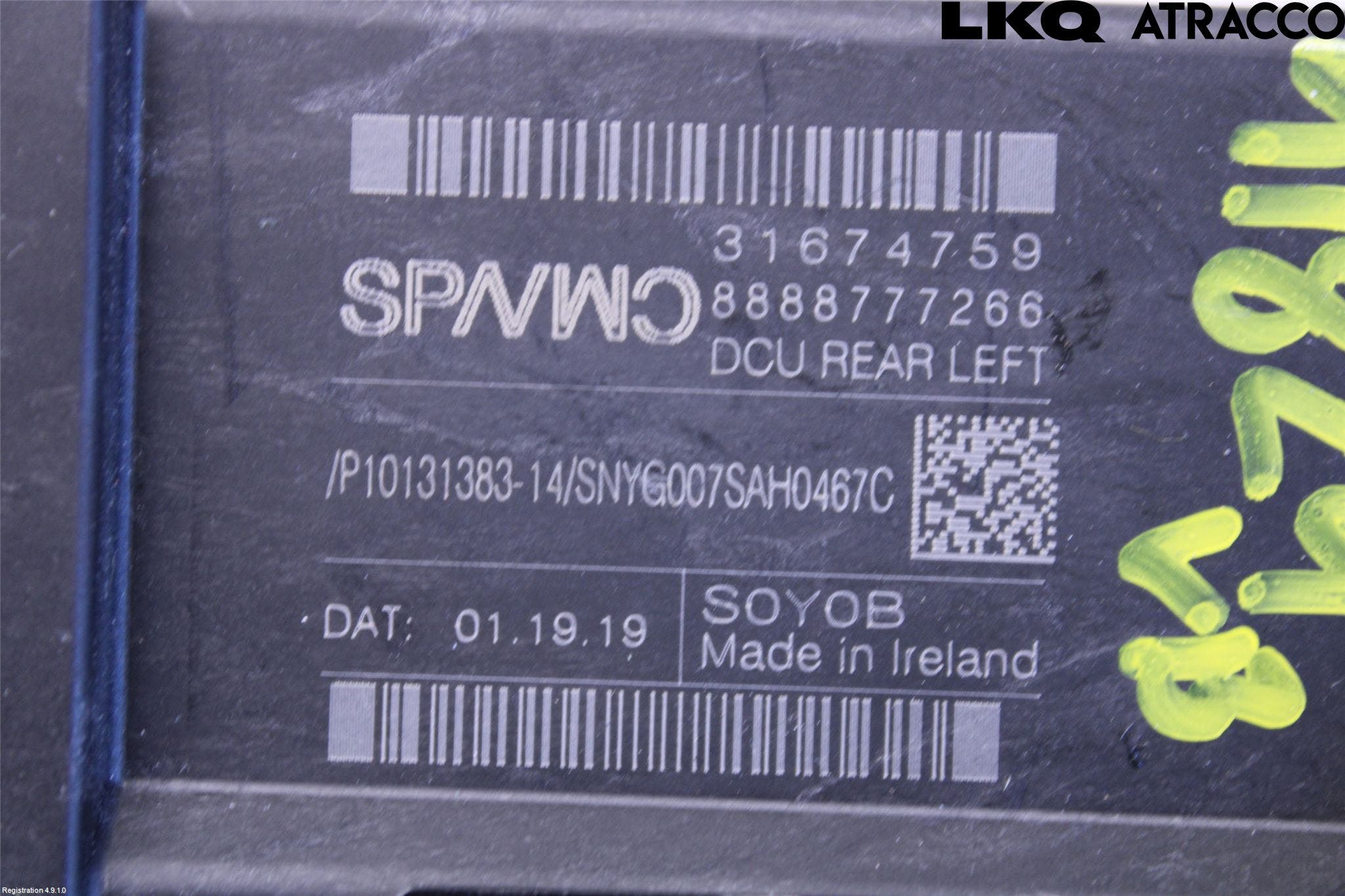 Volvo V60 19- Fönsterhissmotor