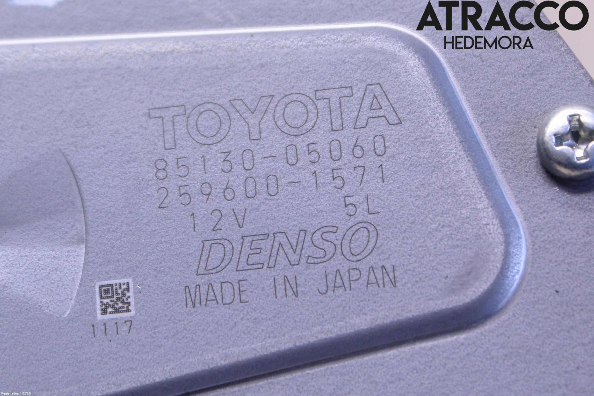 Toyota AVENSIS 09-15 Torkarmotor Baklucka