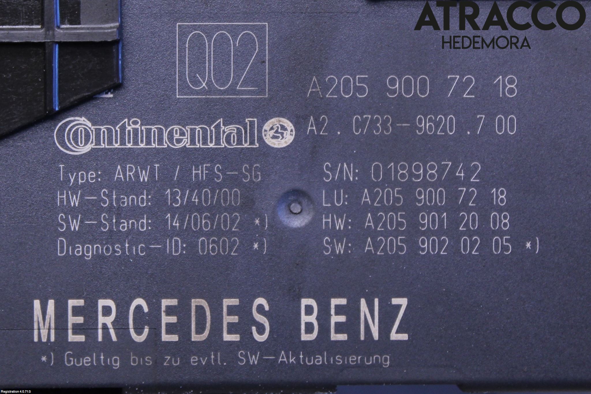 Mercedes-Benz MB C-KLASS (W205) 14-21 Bakluckeöppnare Automatisk