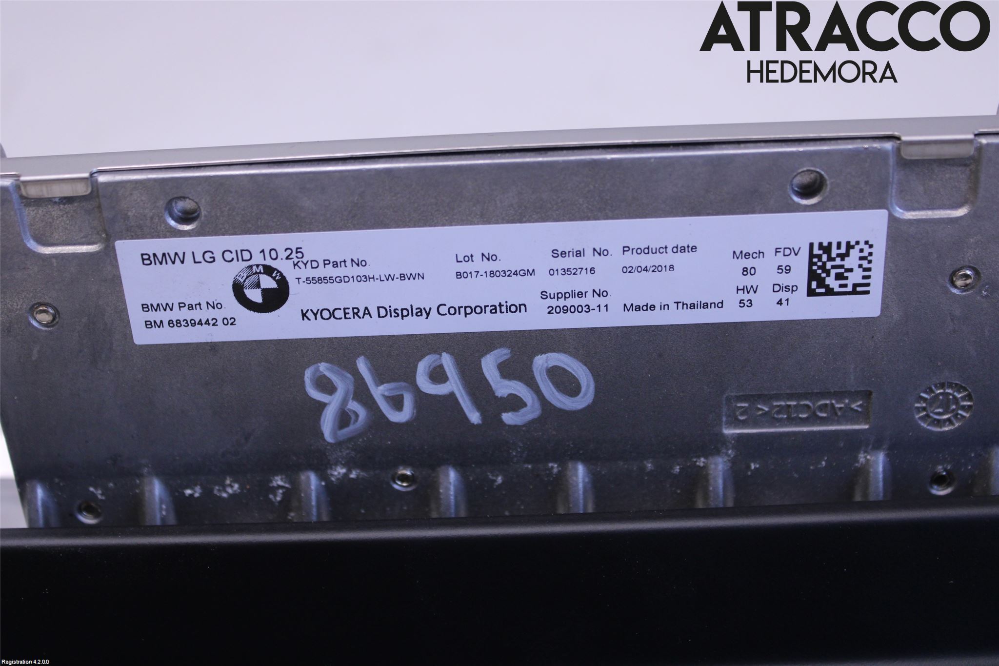 BMW 7 G11/G12 15-22 Multifunktionsdisplay