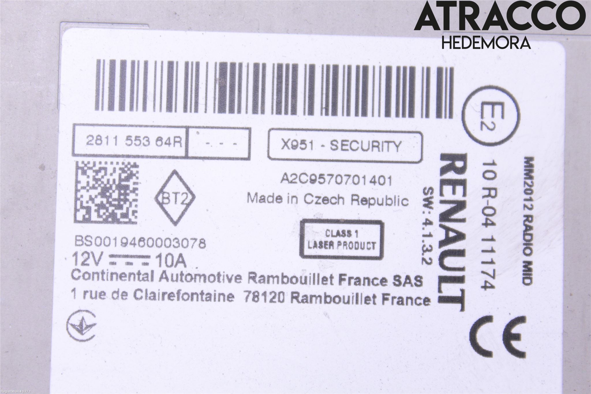 Renault KANGOO II 15-21 Cd Radio - Multimediapanel