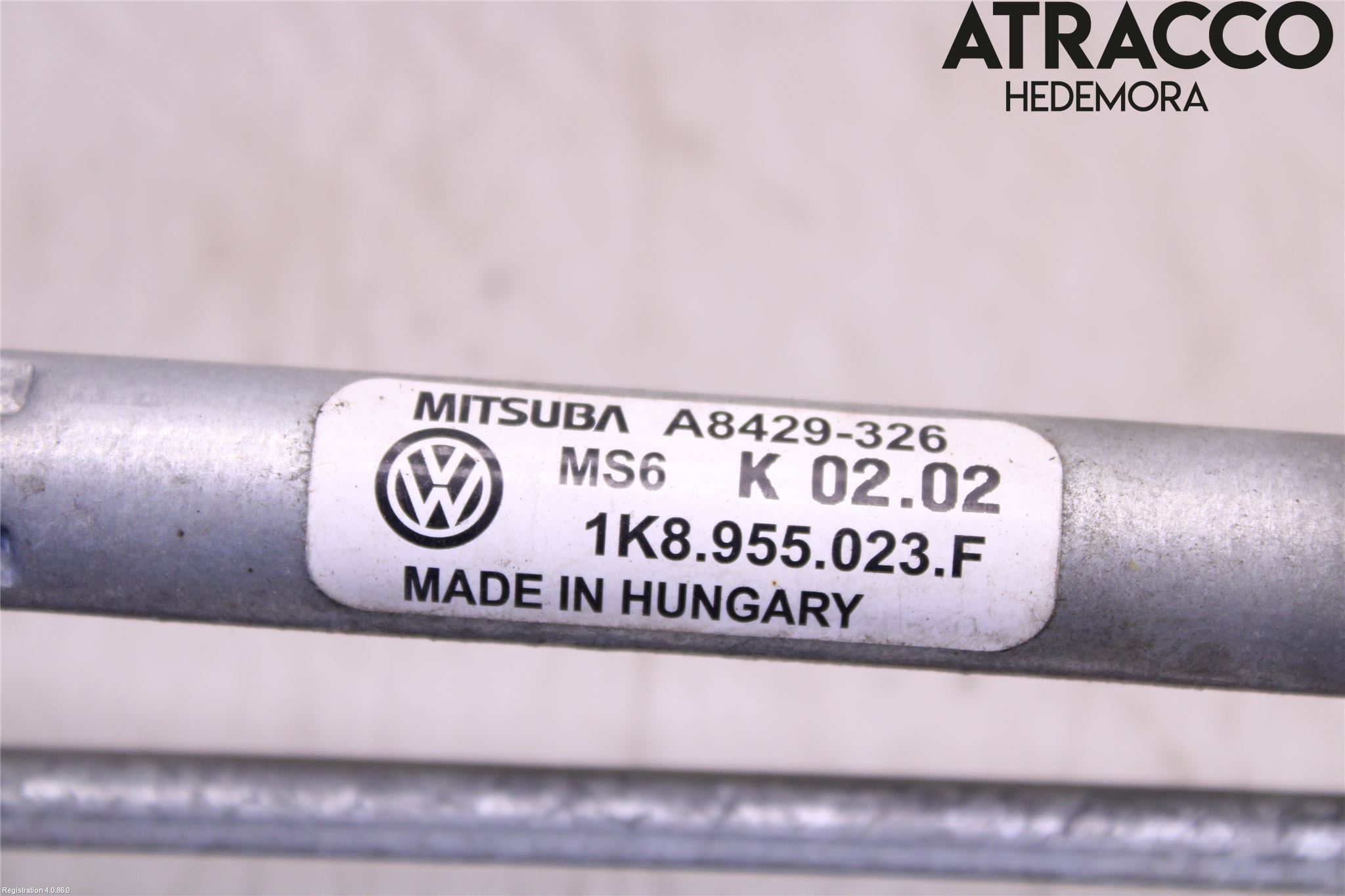 Volkswagen VW SCIROCCO 09-17 Torkarmekanism Vindruta