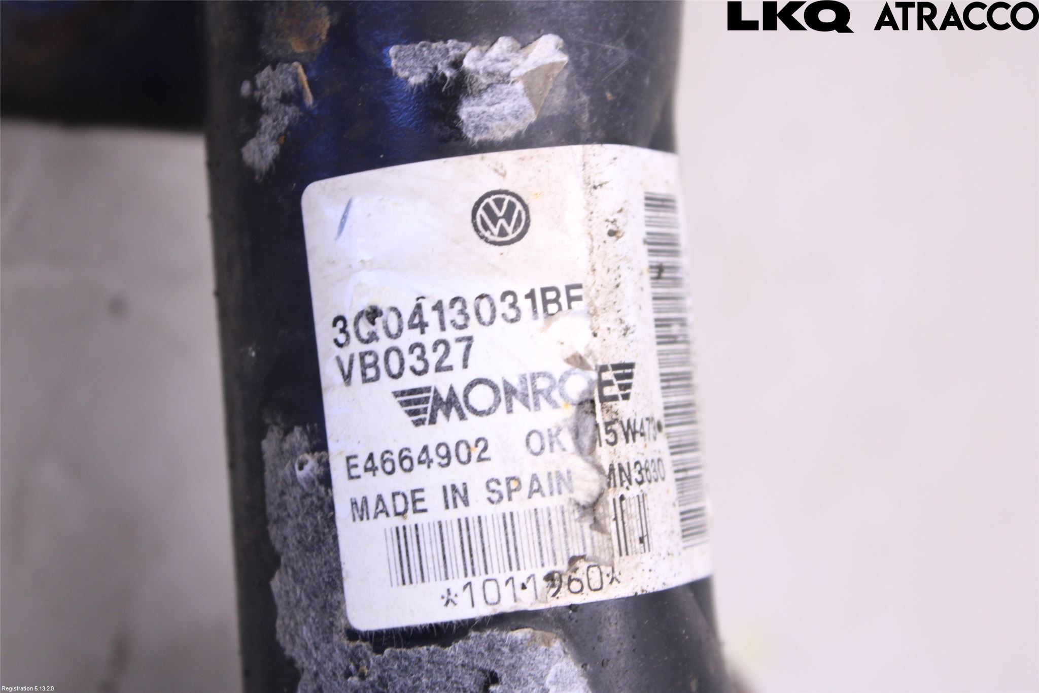 Volkswagen VW PASSAT 15-19 Fjäderben Fram Vänster