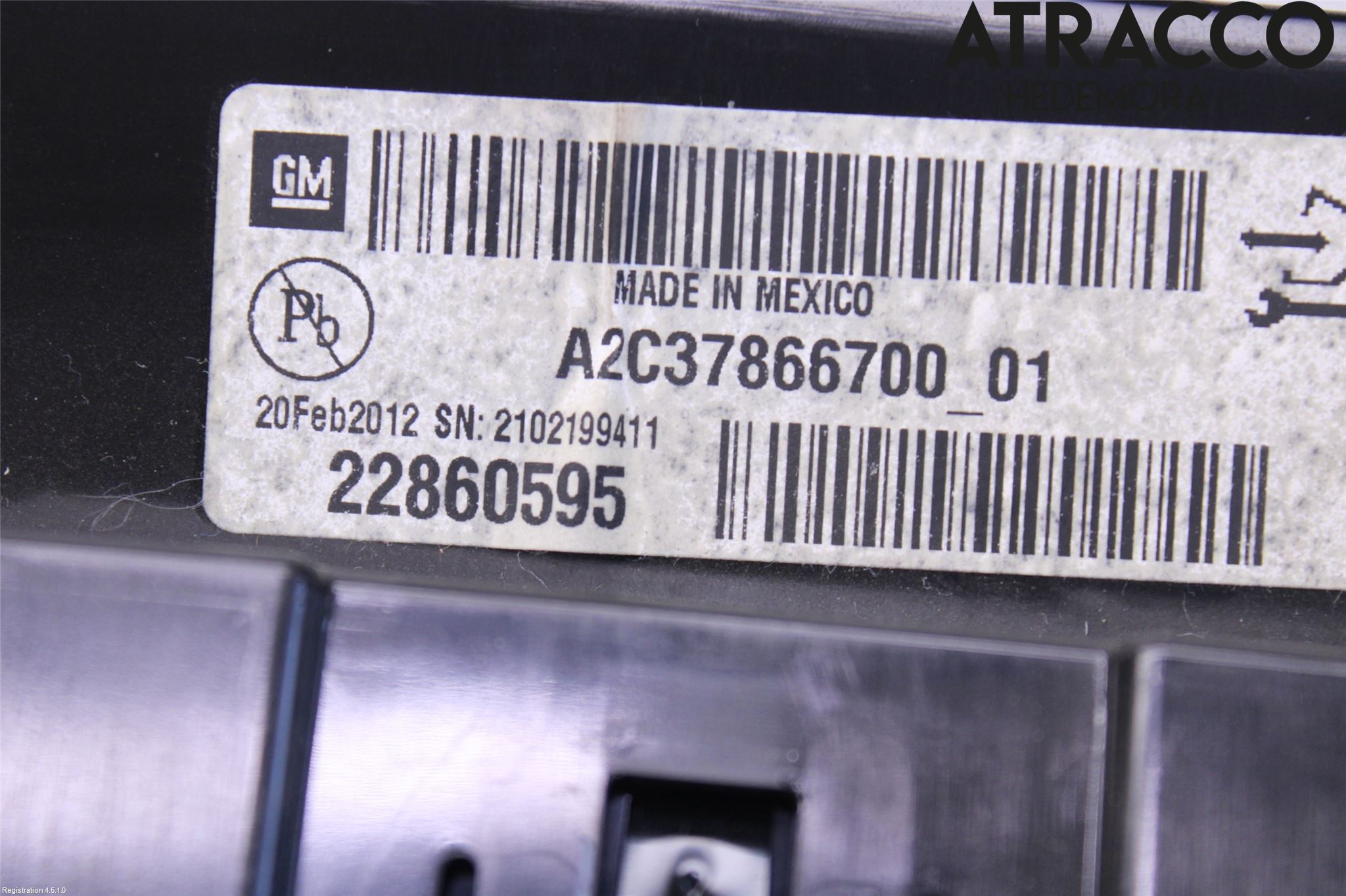 Opel AMPERA 12-16 Instrument Komb