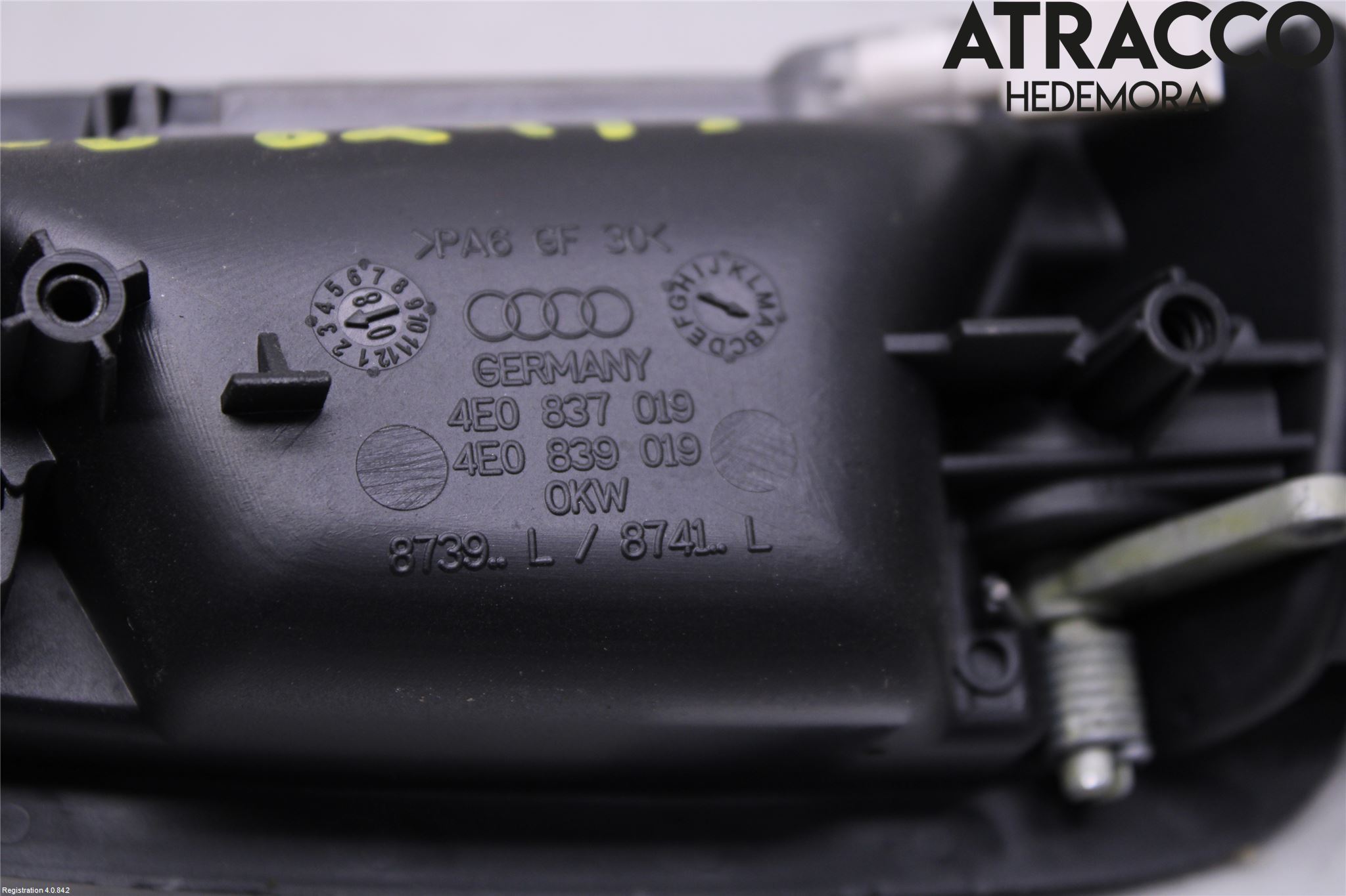 Audi A8/S8 4E  02-09 Dörrhandtag Inre Vä